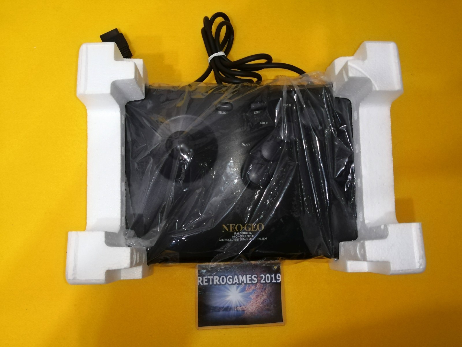 Neo Geo Arcade Stick OLD STYLE RENTAL VERSION BOXED NEOGEO AES,CD,MVS
