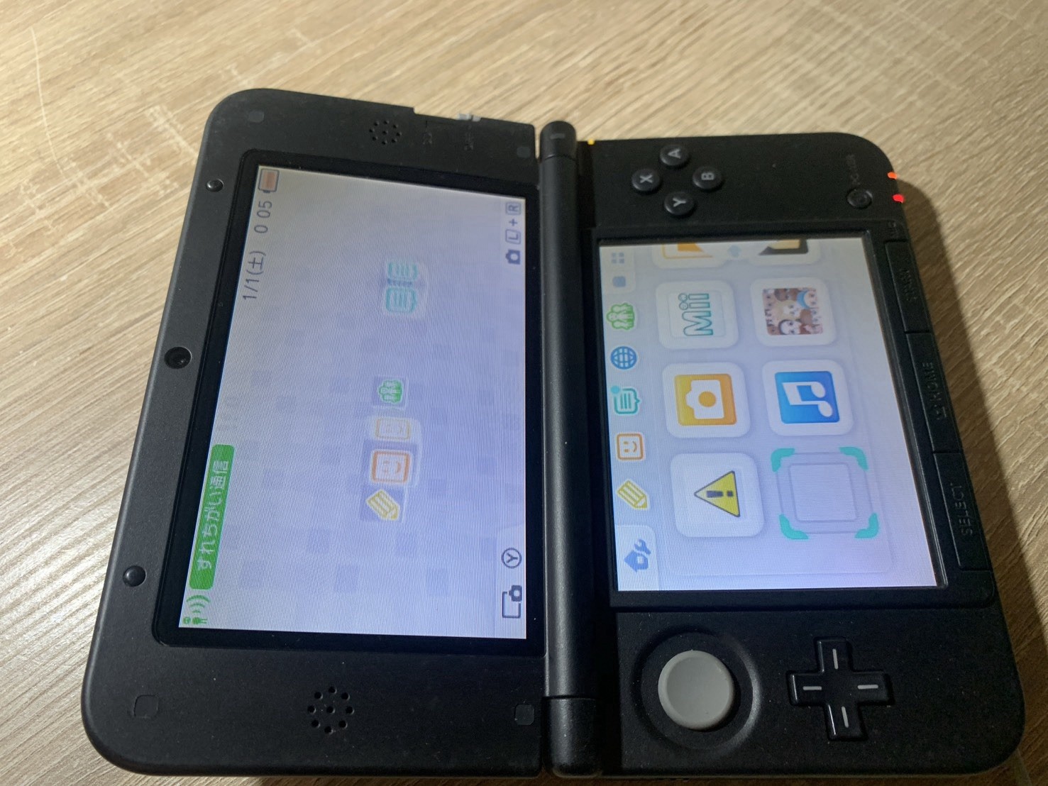 1395 Nintendo 3DS LL Silver Black Excellent TESTED