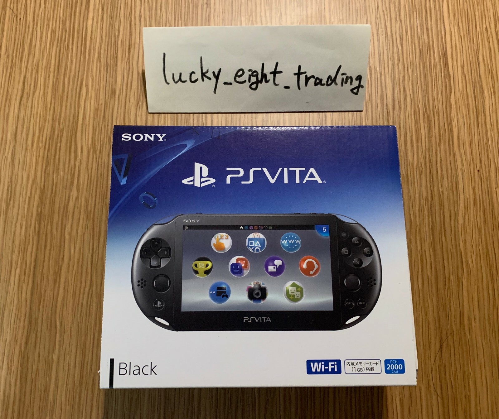 PS Vita Black PCH 2000 ZA11 Console Charger Box PSV Slim [BX]