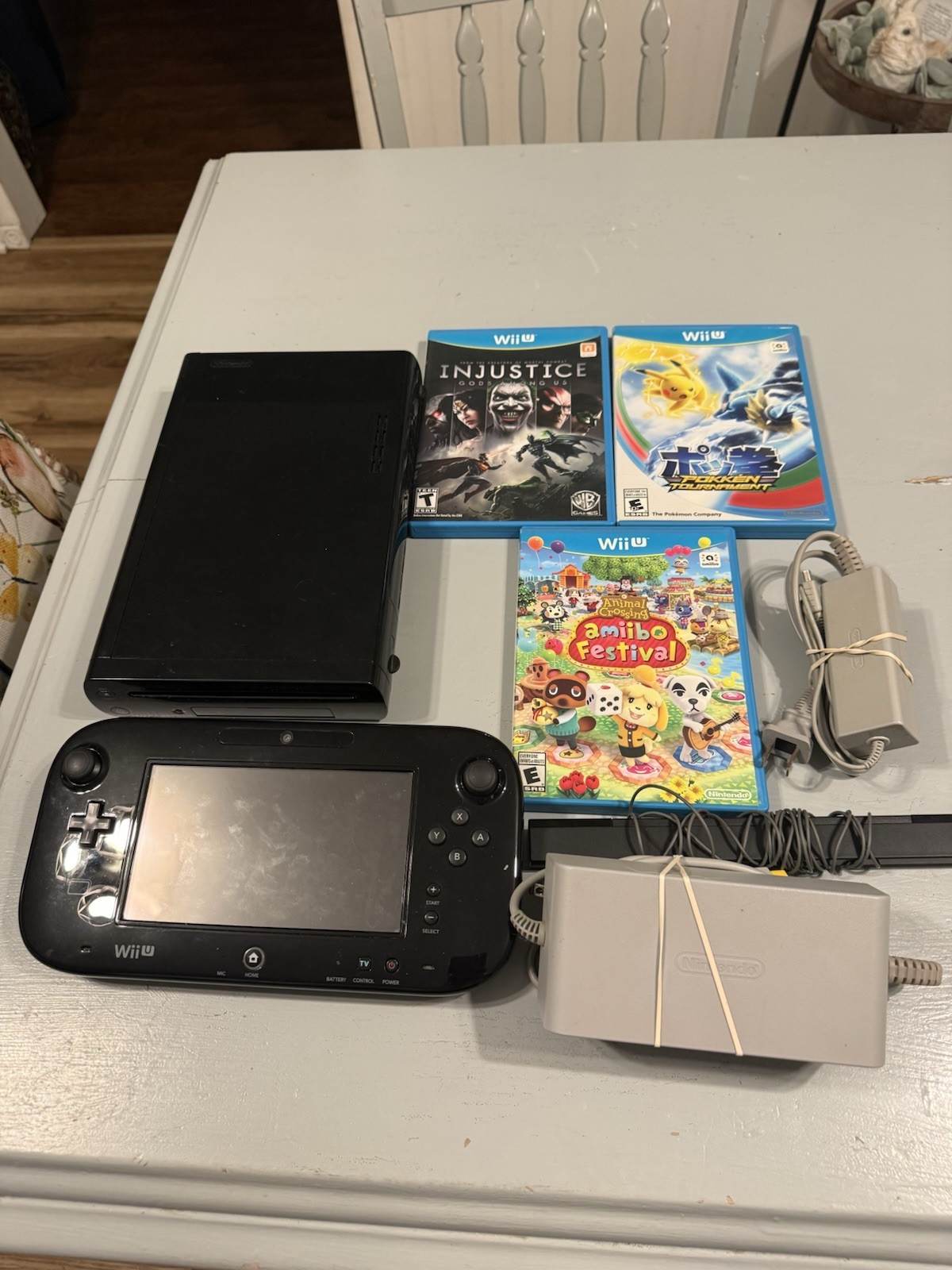 Nintendo Wii U 32GB Console Deluxe Set Bundle With Games Tested Working