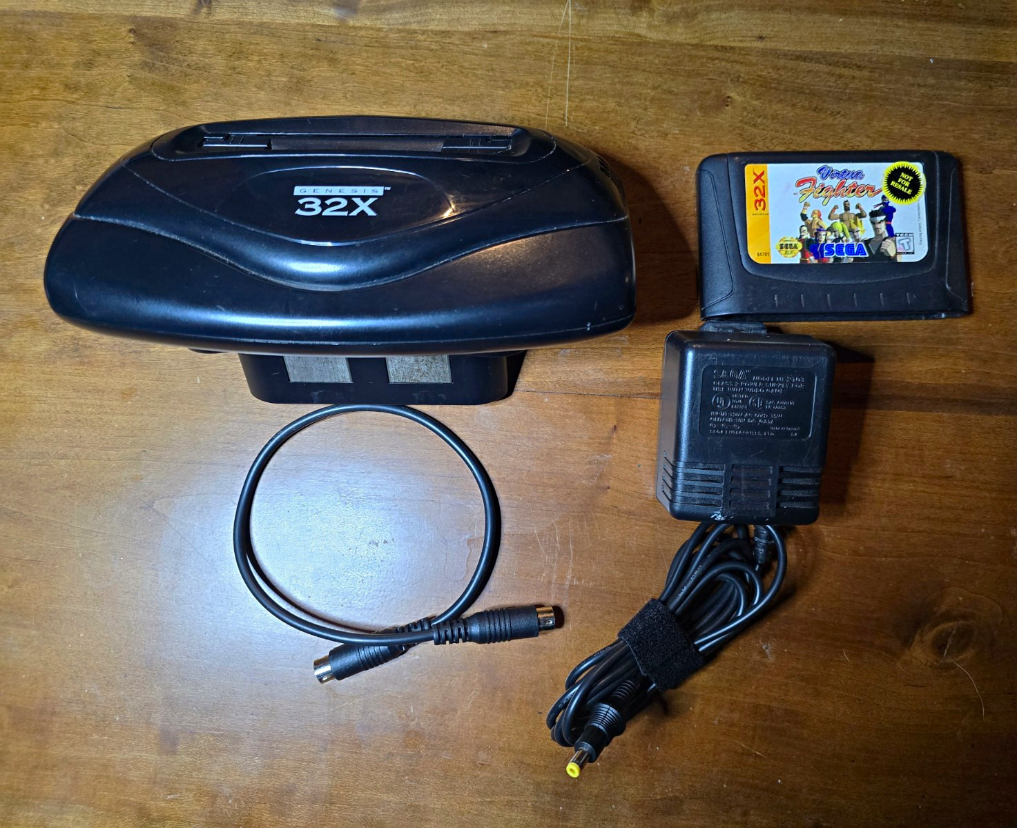 SEGA Genesis 32X Add-On w/ Power Supply & Cable And Virtua Fighter