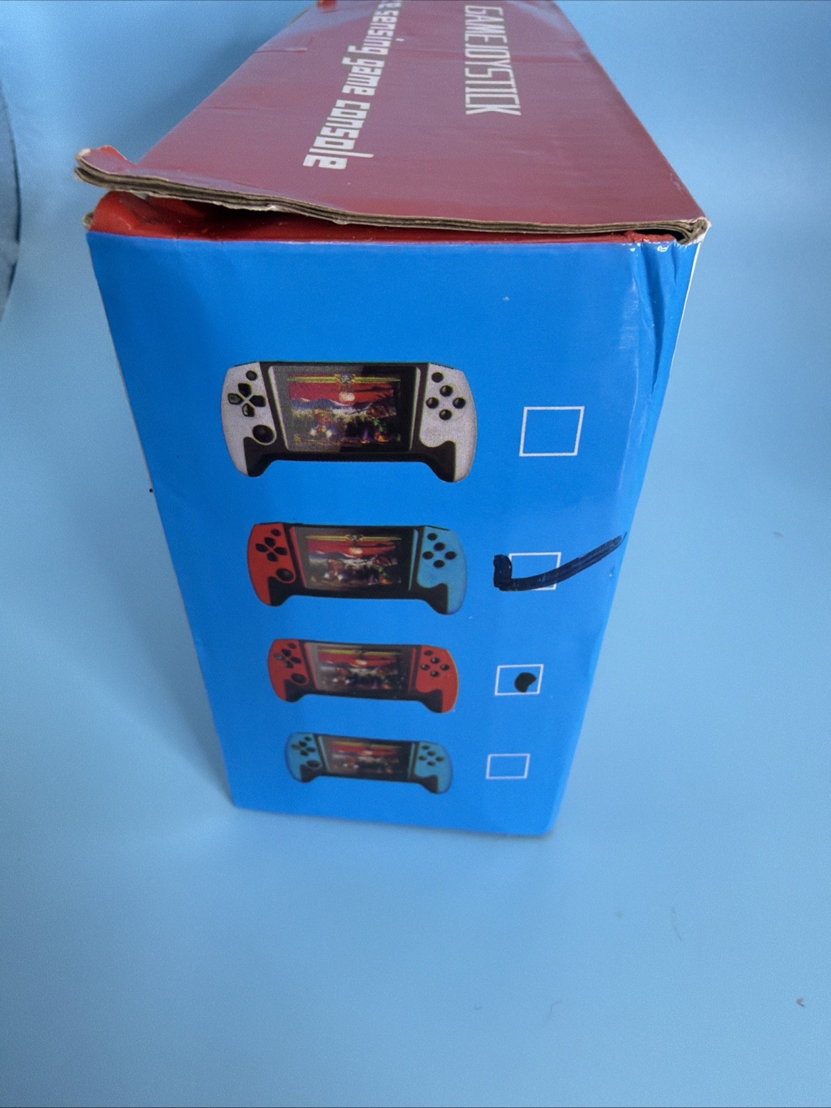 Q21 HD Display Handheld Game Console 3.5″ Large Screen USB Red Blue 500 Games