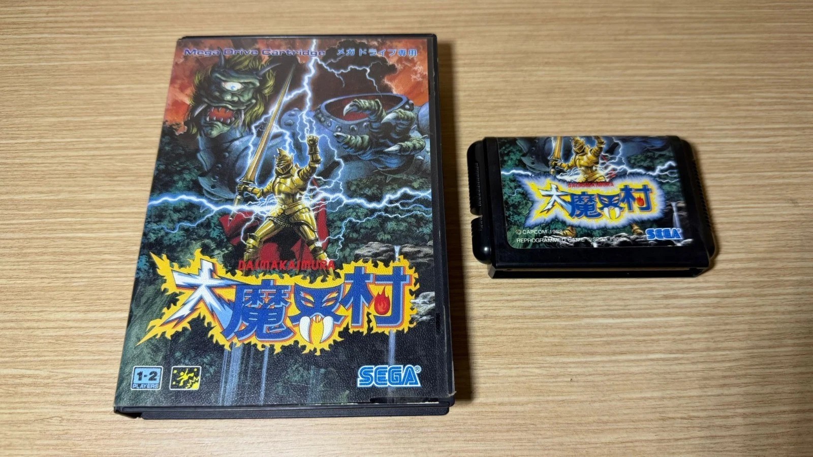 READ INFO- Daimakaimura Ghouls’n Ghosts SEGA Megadrive MD NTSC Japan
