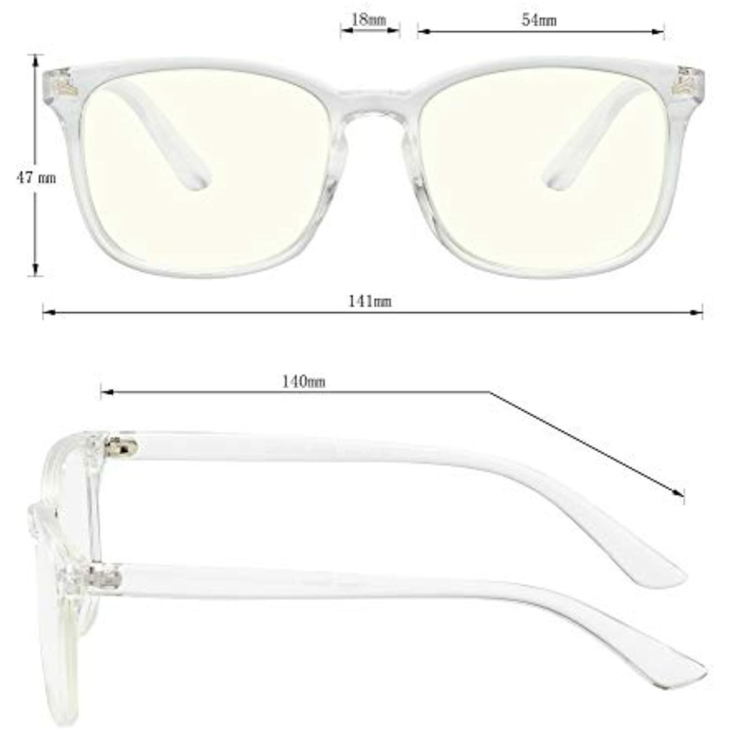 Blue Light Blocking Computer Glasses Anti Glare Reduce Eyestrain Eyeglasses for