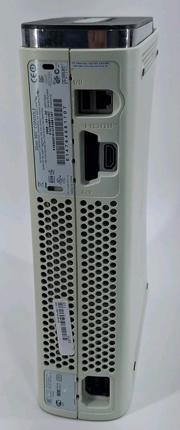 Official Microsoft Xbox 360 Console 120GB Hard Drive ~ Works But Tray Is Stuck