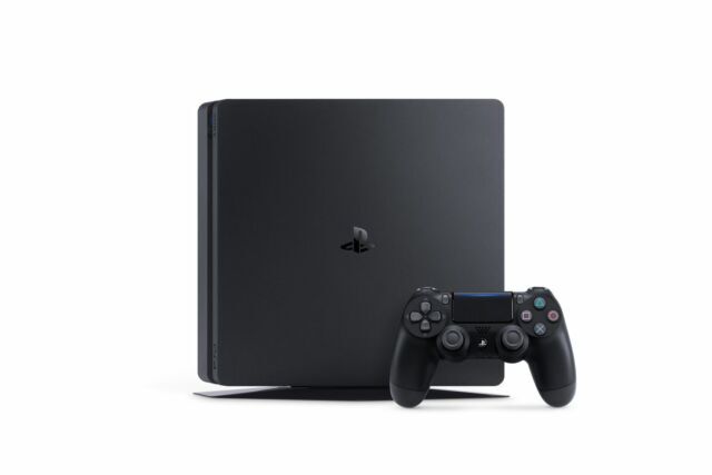 Sony PlayStation 4 Slim 1TB Game Console – Black (CUH2015B) Look at description