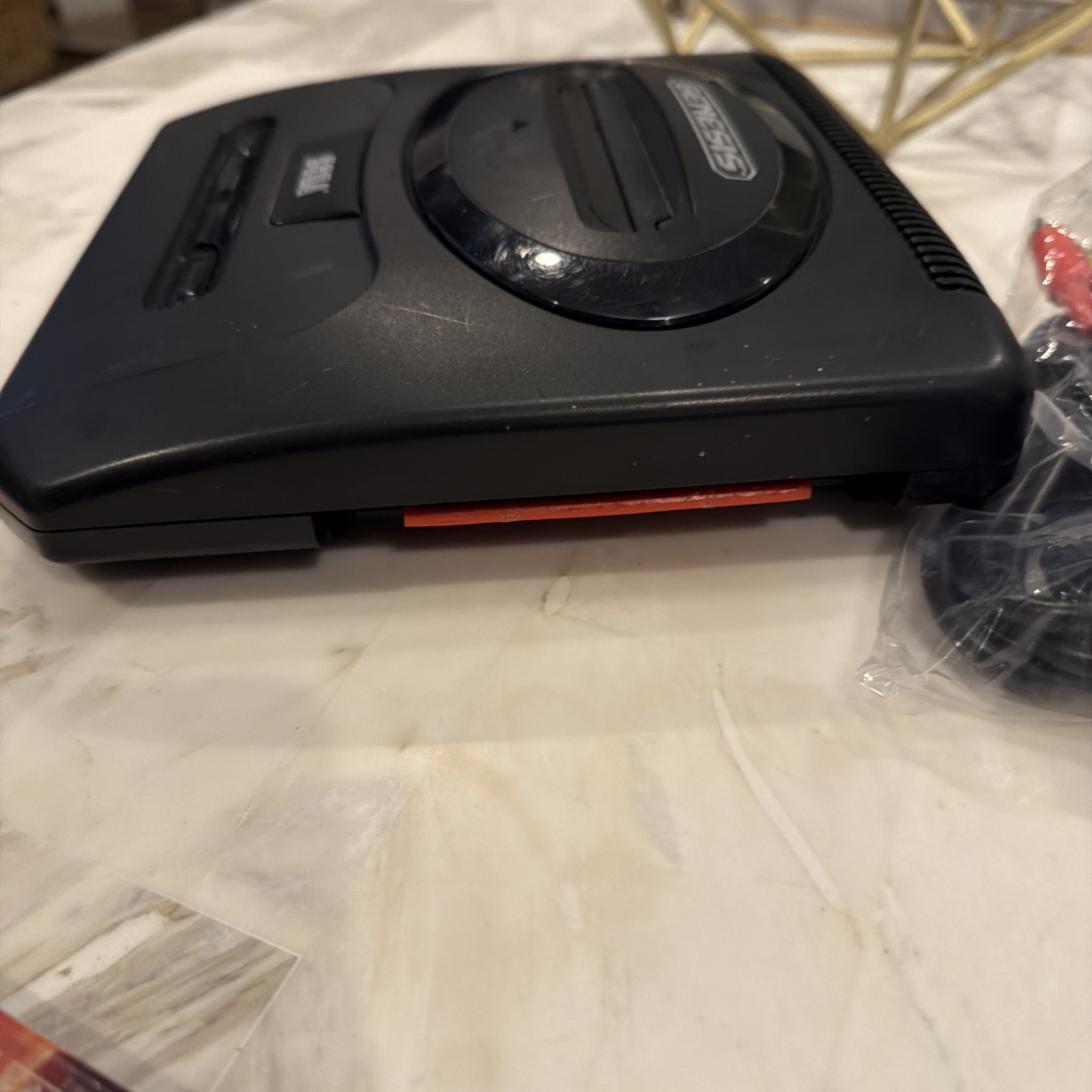 Sega Genesis Model 2 Console System Bundle Cords Controller Lion King, NBA JAM