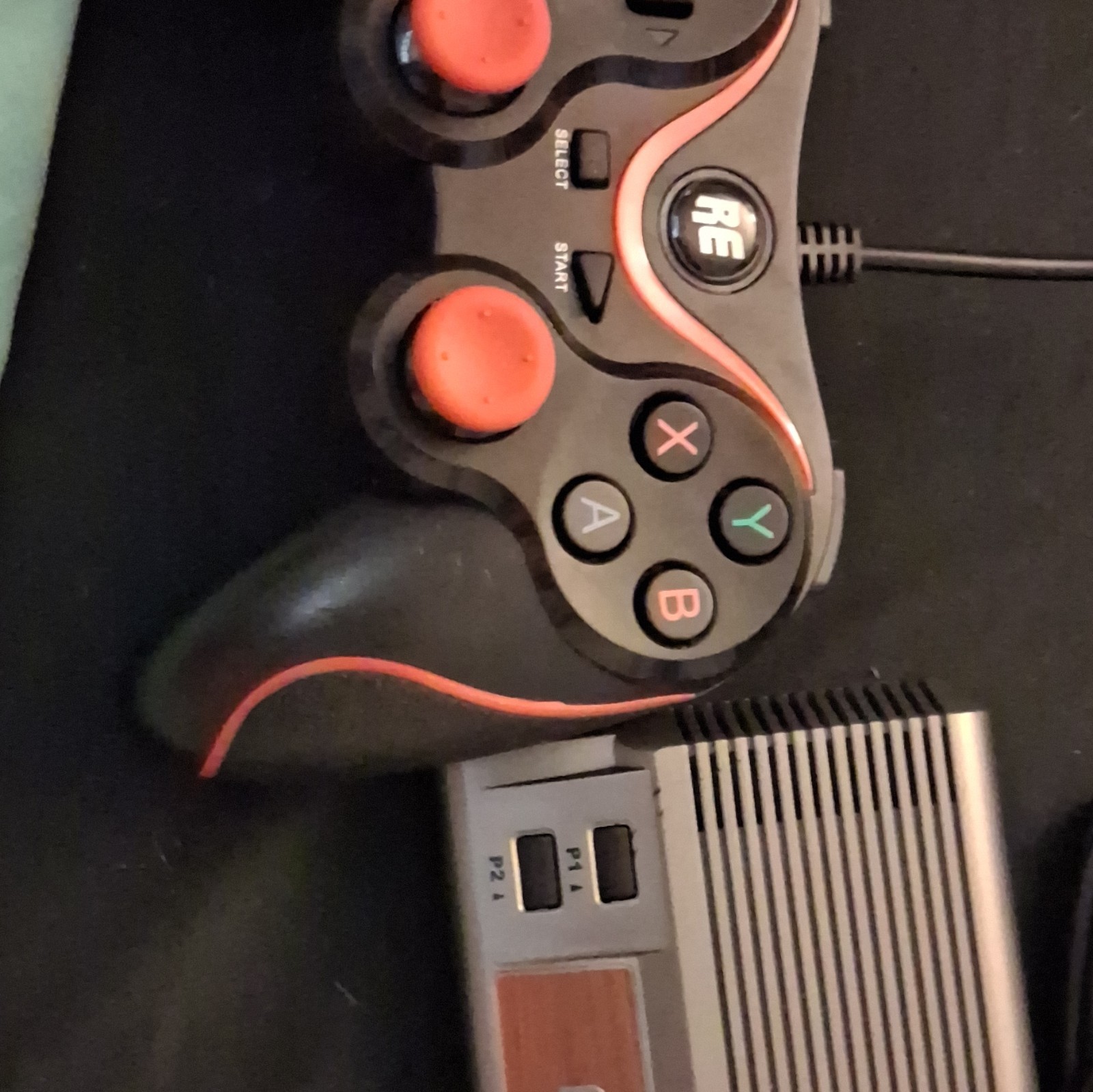RetroEngine Microconsole Wired Two Controller Ports Gray/Brown