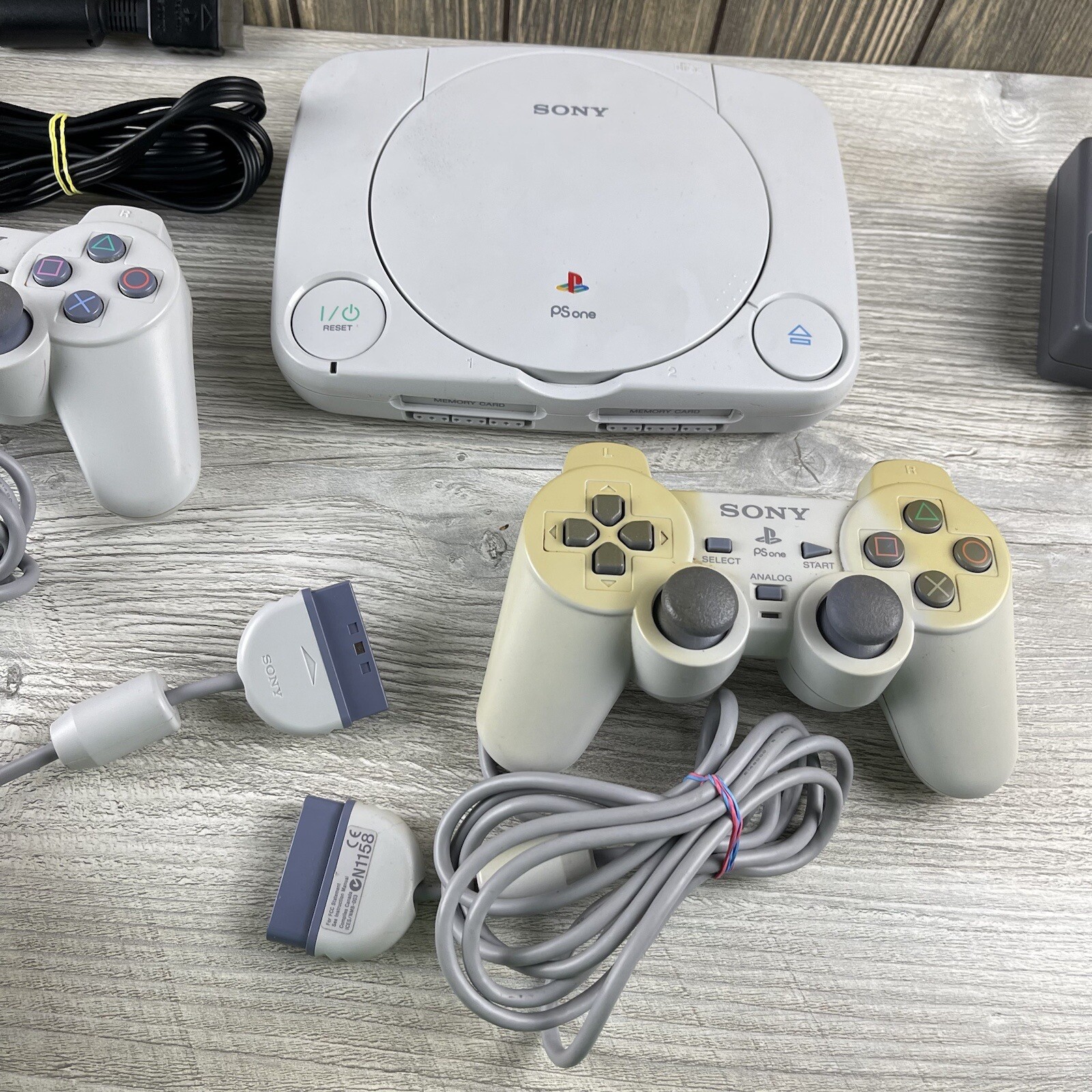 PlayStation PS one PS1 SCPH-101 Console Controller, And Power Cable Tested