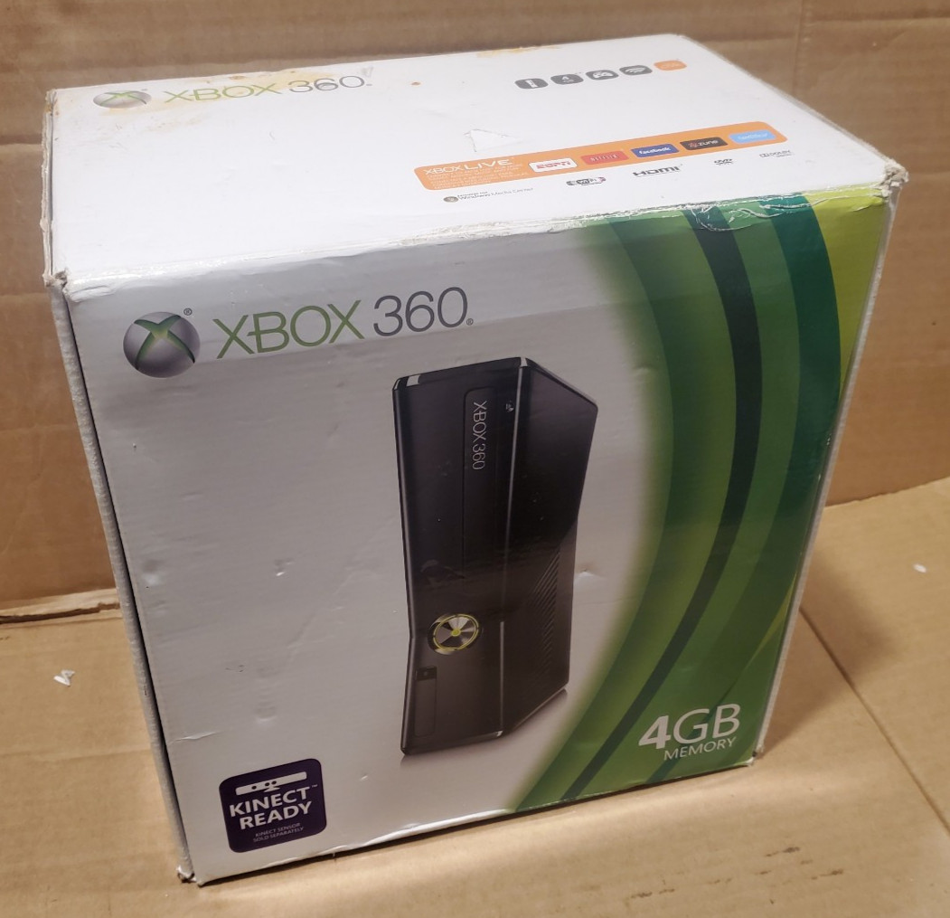 Microsoft Xbox 360 4GB Black Console in box