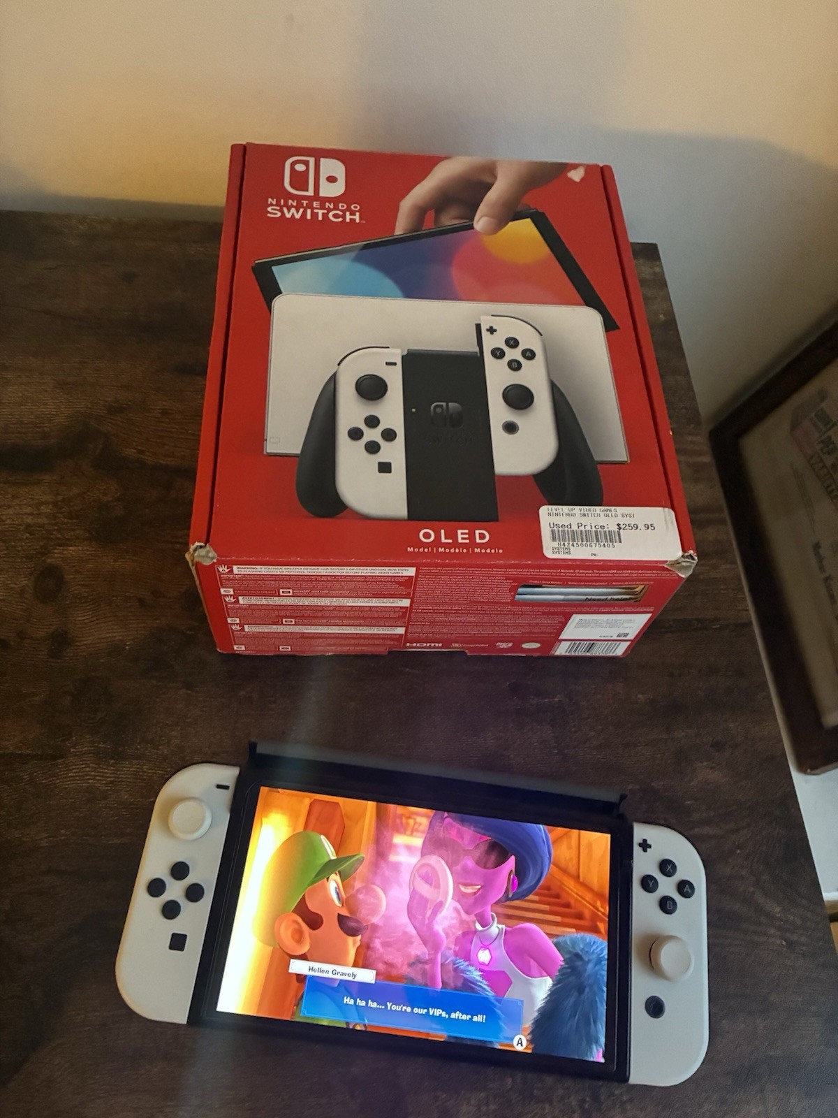 Nintendo Switch OLED Model 64GB Console White Joy-Con w/ Box HEG-001