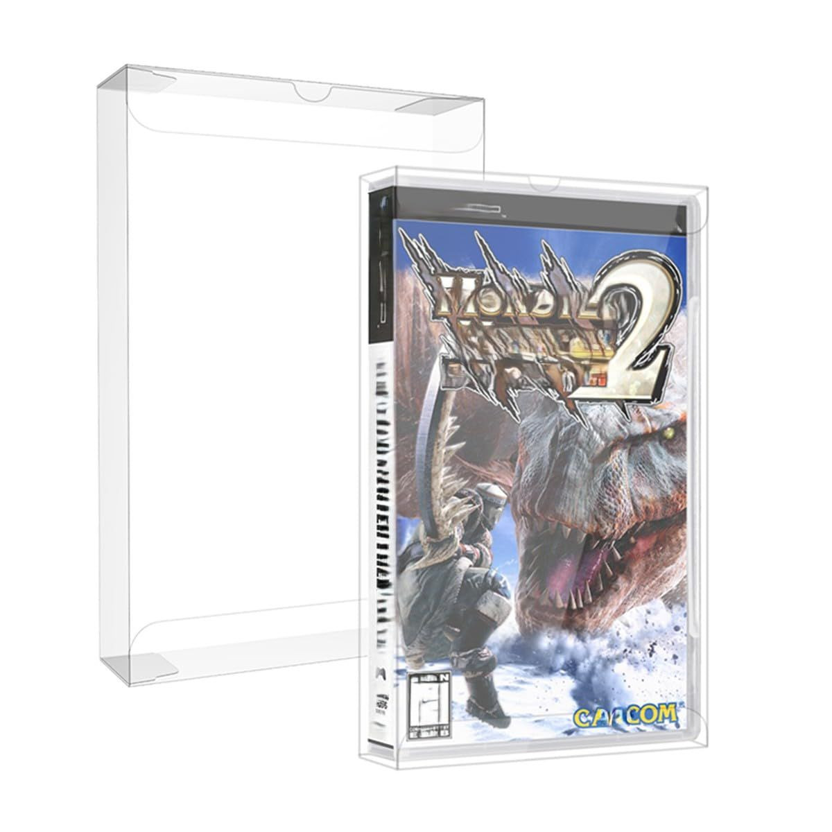 ASTONEY 10 Pcs Clear Transparent Game Card Storage Protection Display