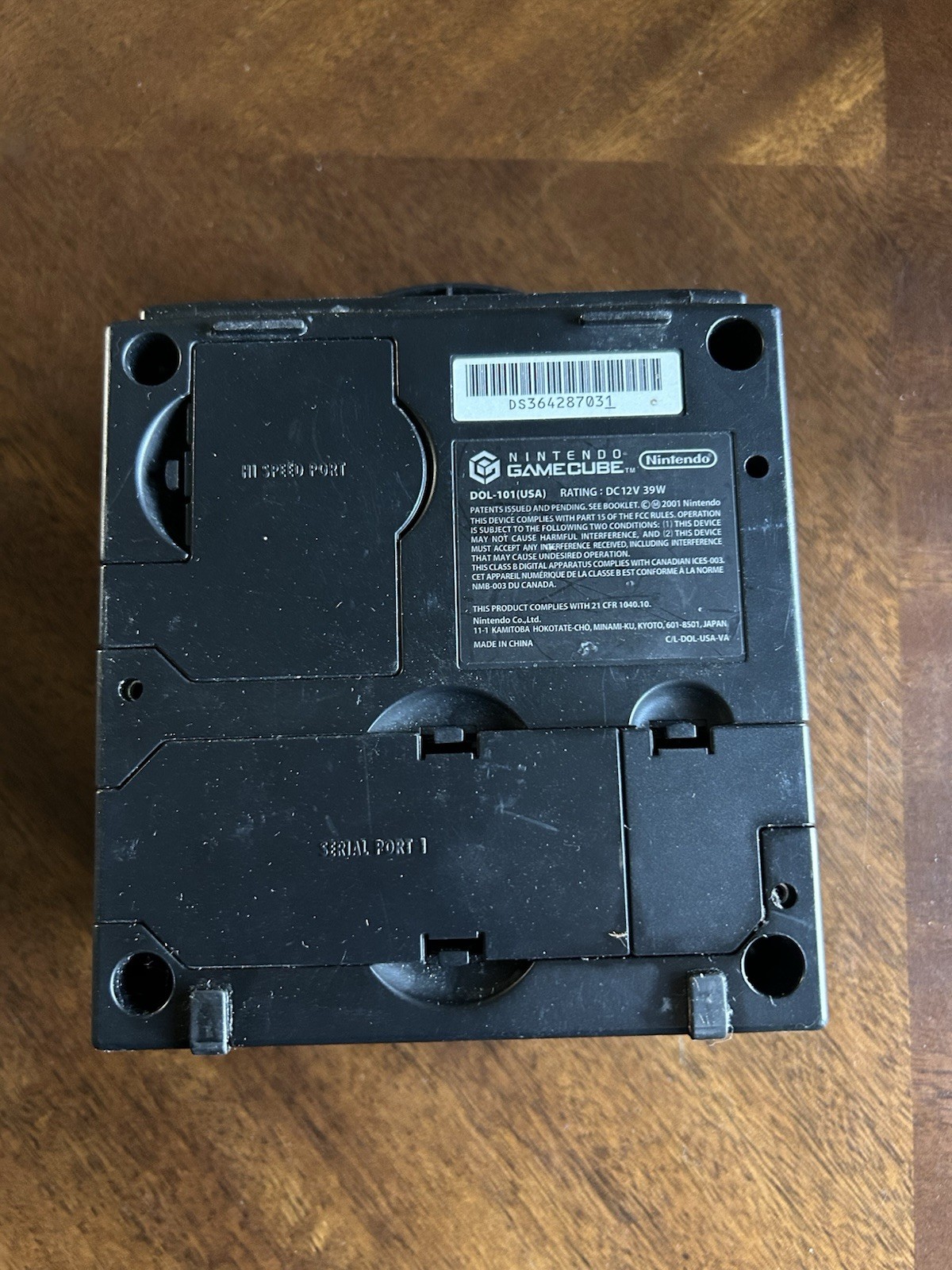 Nintendo Gamecube Console BLACK DOL-101 For Parts Only (doesn’t Read Discs)