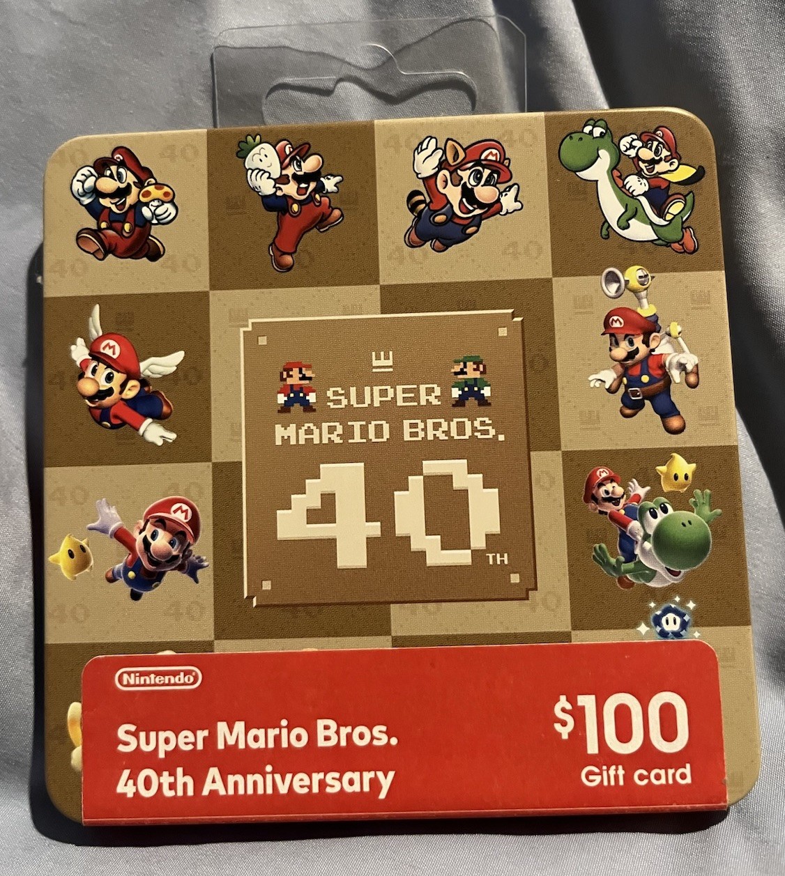Super Mario Bros 40th Anniversary $100 eshop gift card Target Steelbook Nintendo