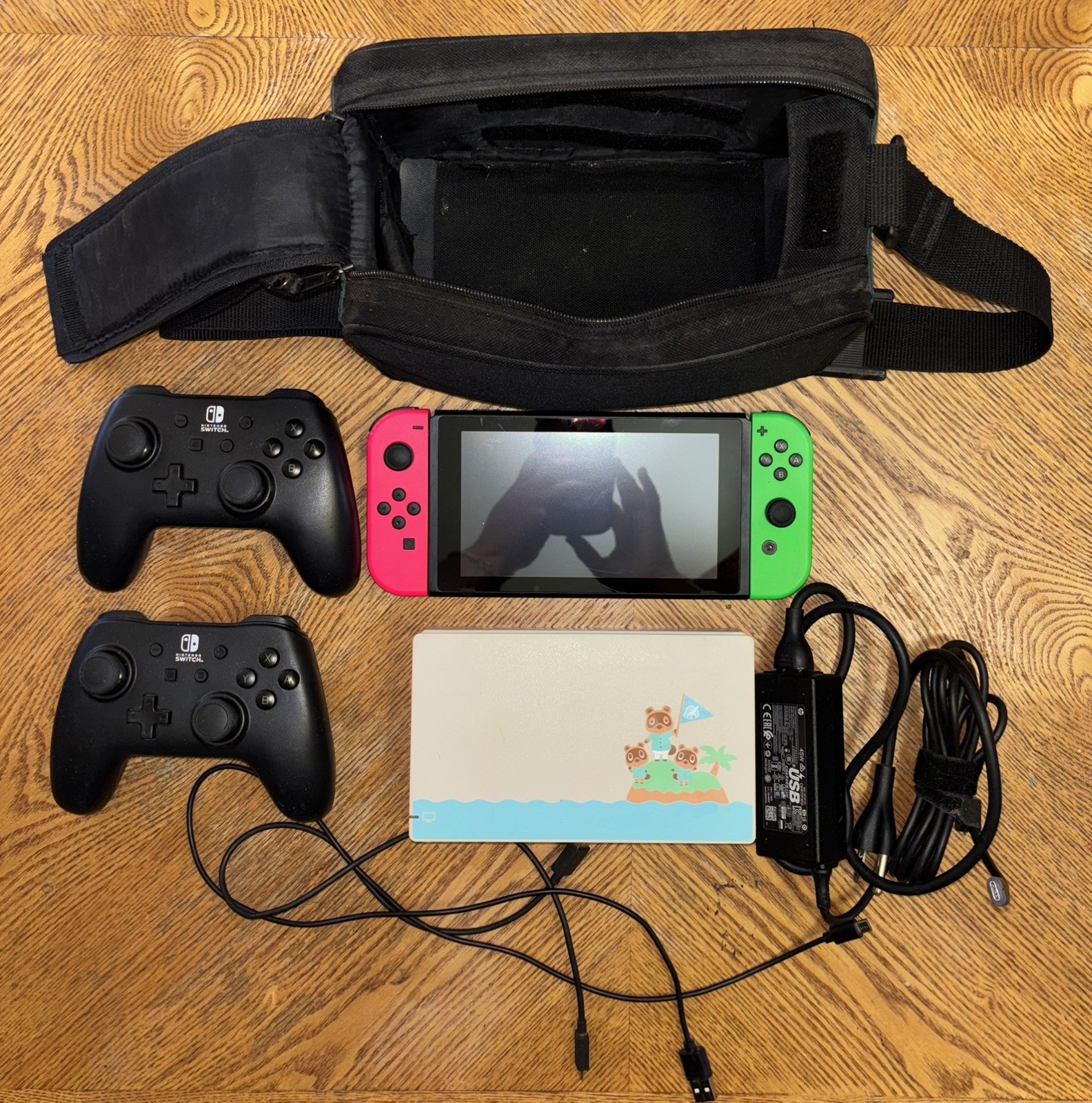 Nintendo Switch Animal Crossing Edition Console + Dock + Extras, Tested