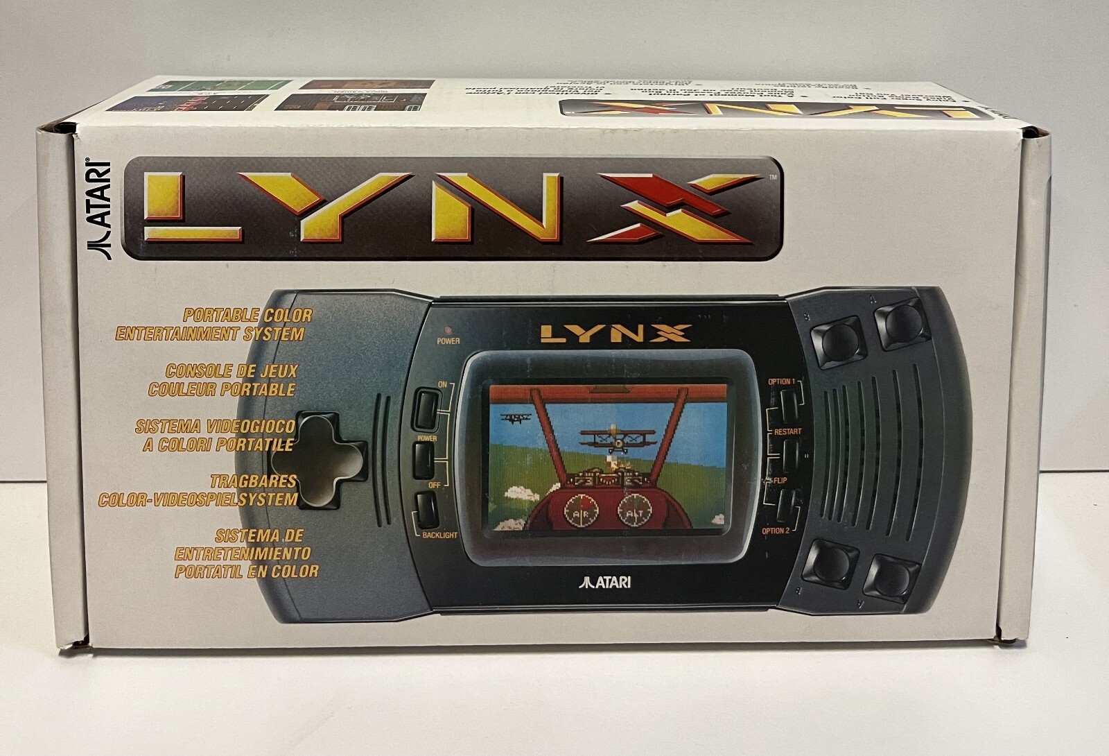 ATARI LYNX II SYSTEM PA-4201 HANDHELD COMPLETE TESTED 1991 CONSOLE