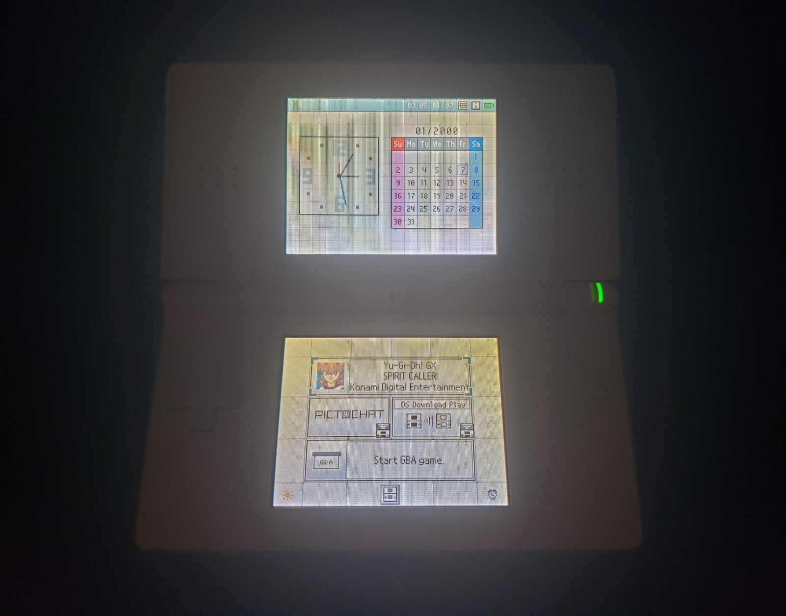 Nintendo DS Lite Polar White OEM Restoration (Good Condition) w/ Charger