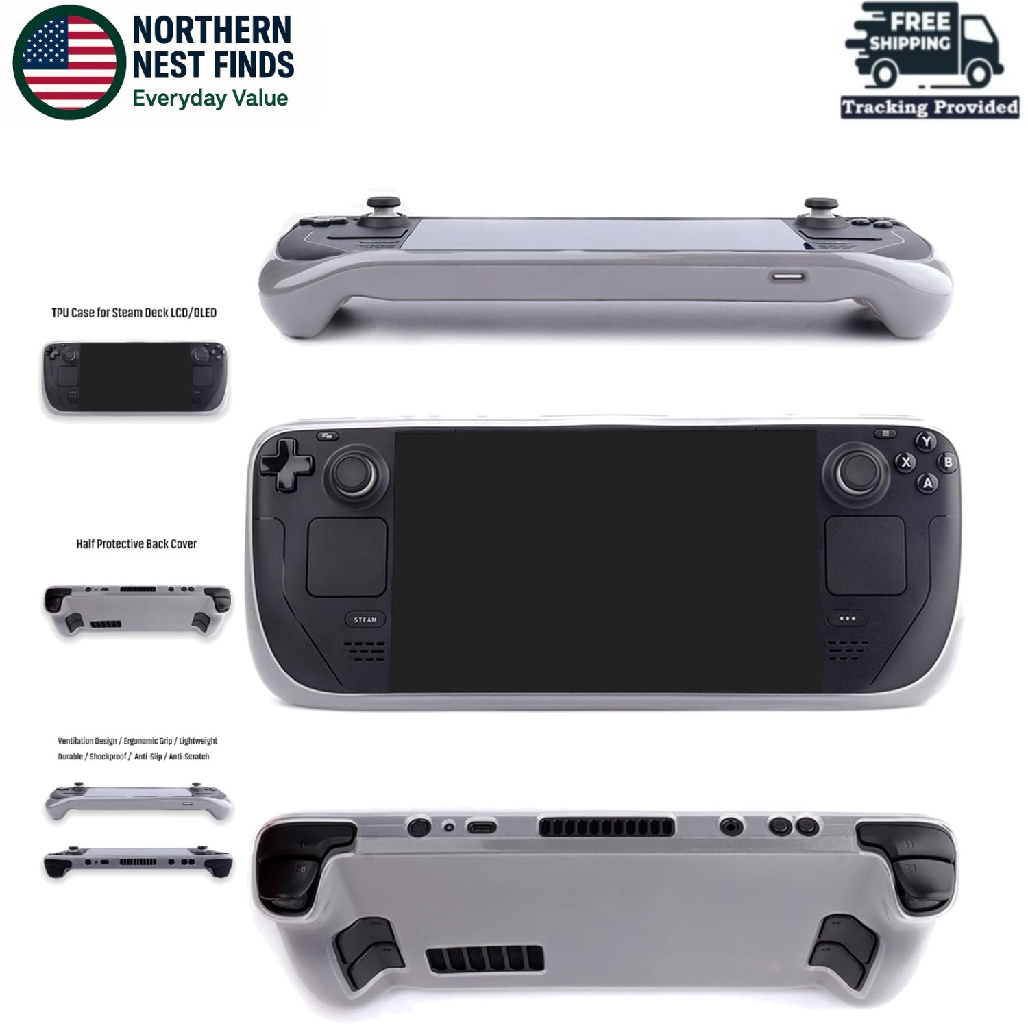 Anti-Scratch Semi-Transparent Cover for Steam Deck – Ultimate Gaming Protection