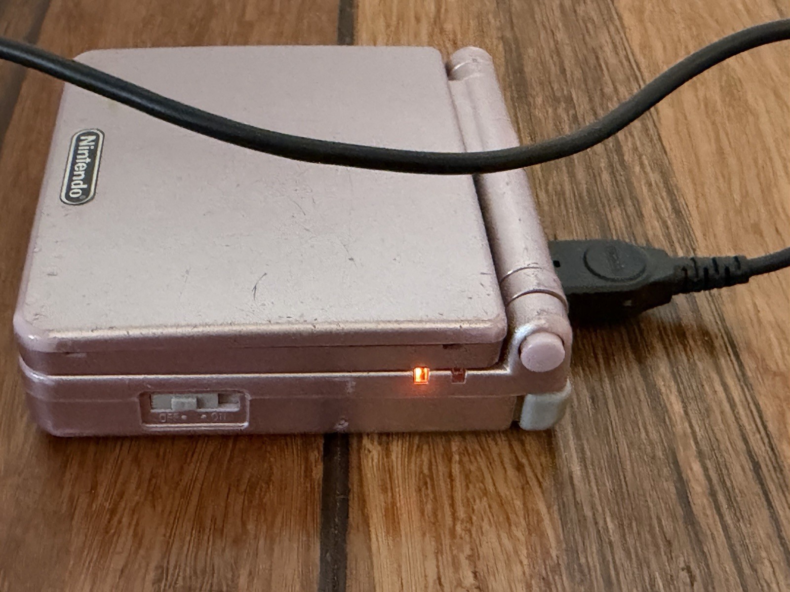 Authentic Nintendo Game Boy Advance SP GBA SP – Pearl Pink-AGS-001 Charger Game