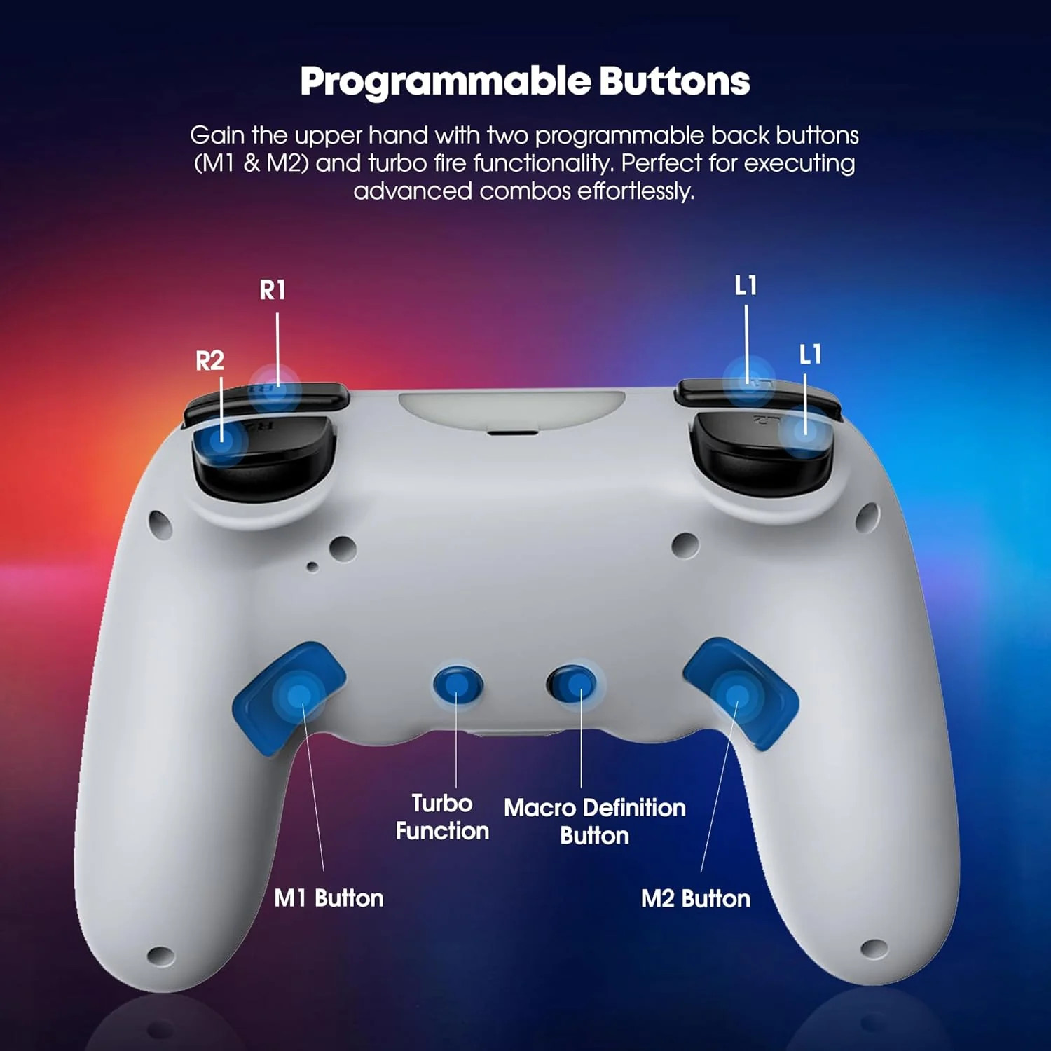 GioMay Pro Wireless Controller Compatible with PS5 Slim & Pro – Bluetooth