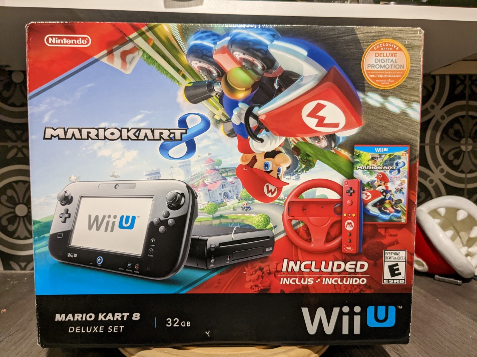 Nintendo Wii U Mario Kart 8 Deluxe 32GB Handheld System – Black
