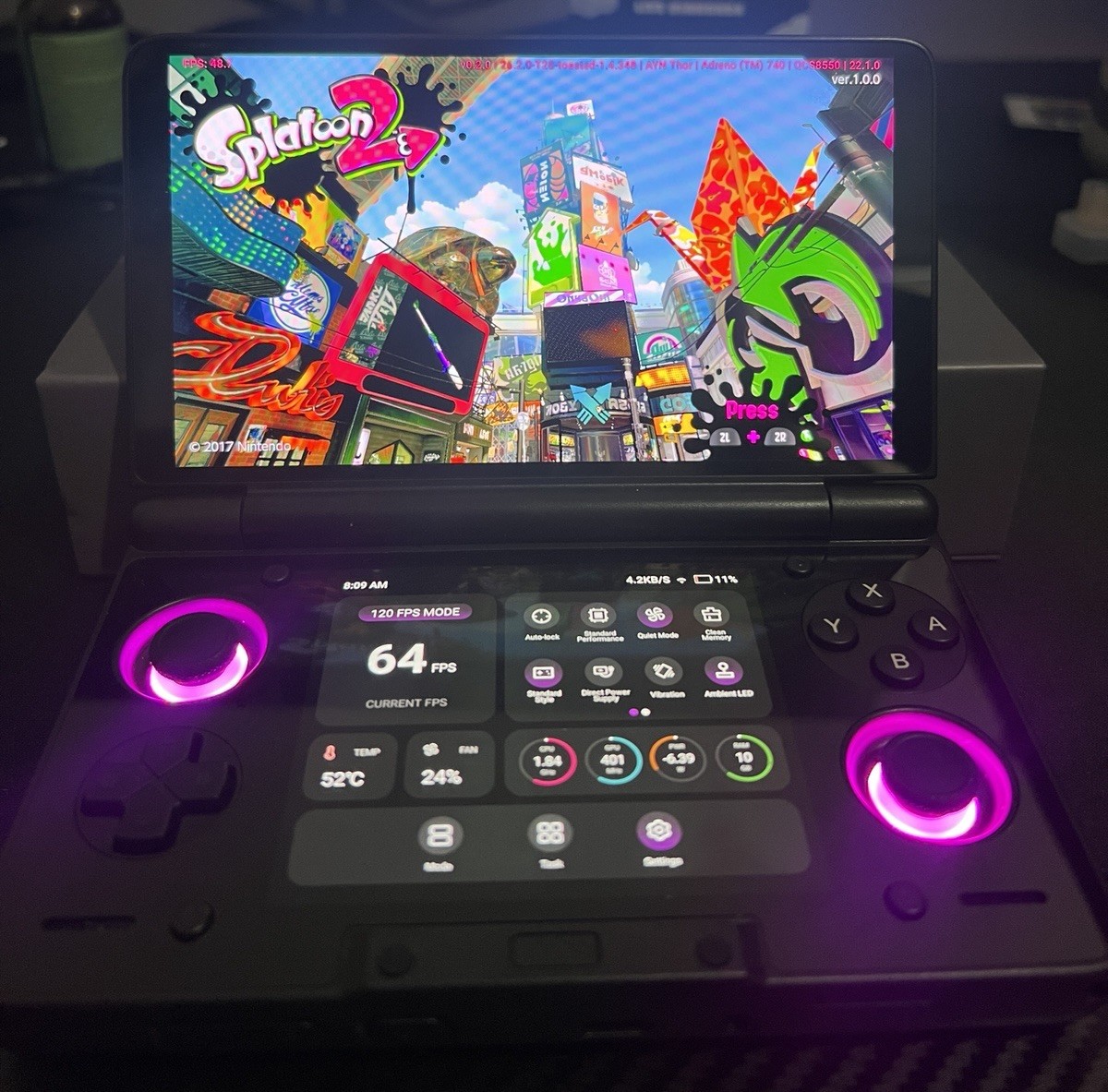 AYN Thor Android Handheld Gaming Console Max 16+ 1TB 1080p Wi-Fi USB-C Black