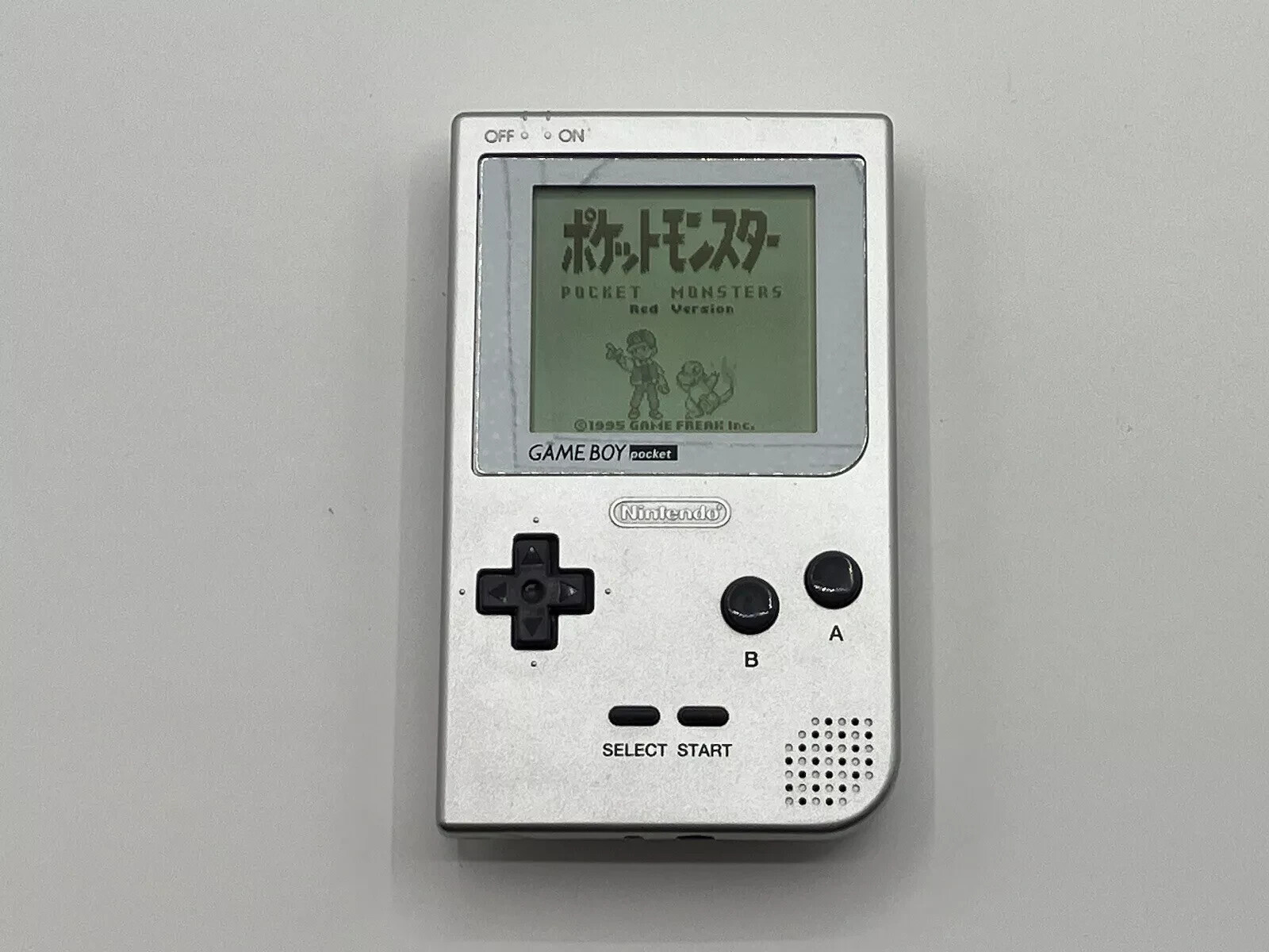 Nintendo Gameboy Pocket Silver Console Only Region Free MGB-S-VA 9070