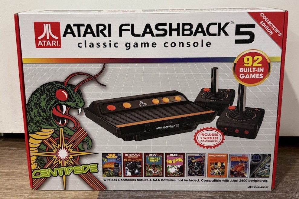Atari Flashback 5 Black Classic Video Game Console 2 Wireless Controller Tested