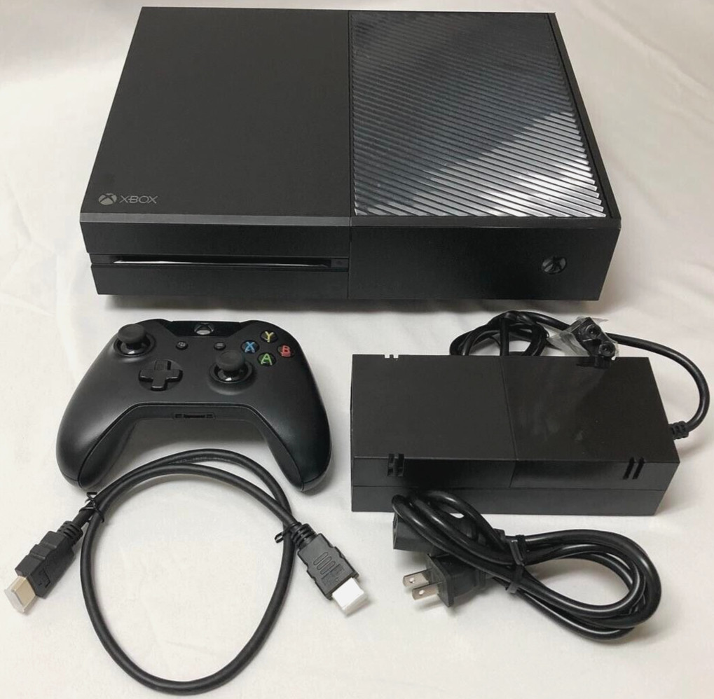 Microsoft Xbox One 500GB Black Console With Controller Console XB1 Video Gaming