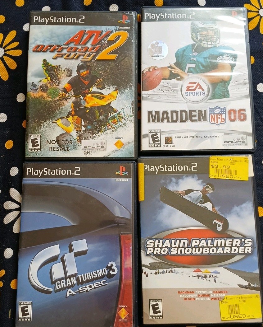 Play Station 2 Slim Plus 4 Games Bundle Tested & In Working Condition!