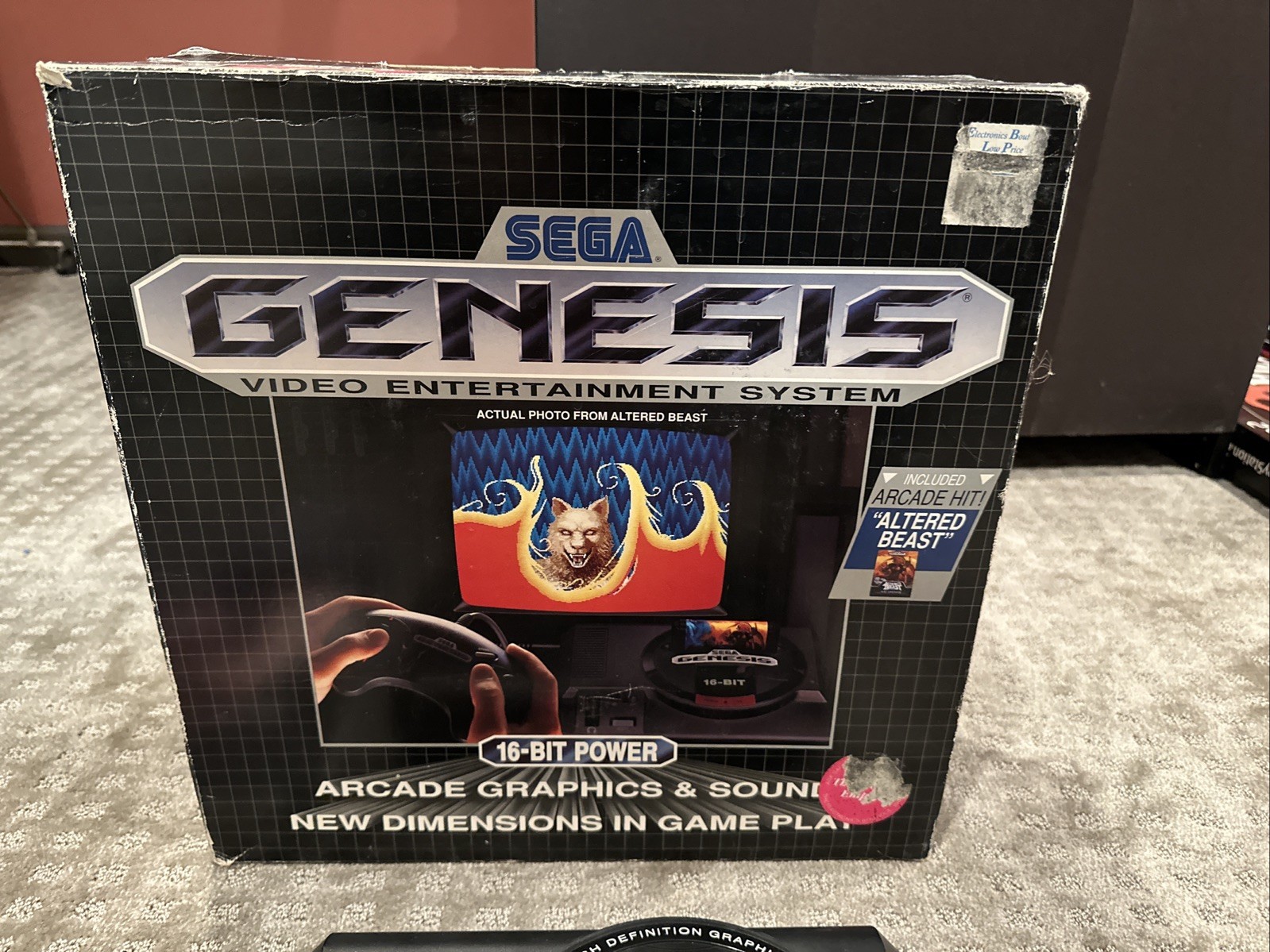 Sega Genesis ALTERED BEAST Bundle Console System Complete in Box (no Styrofoam)