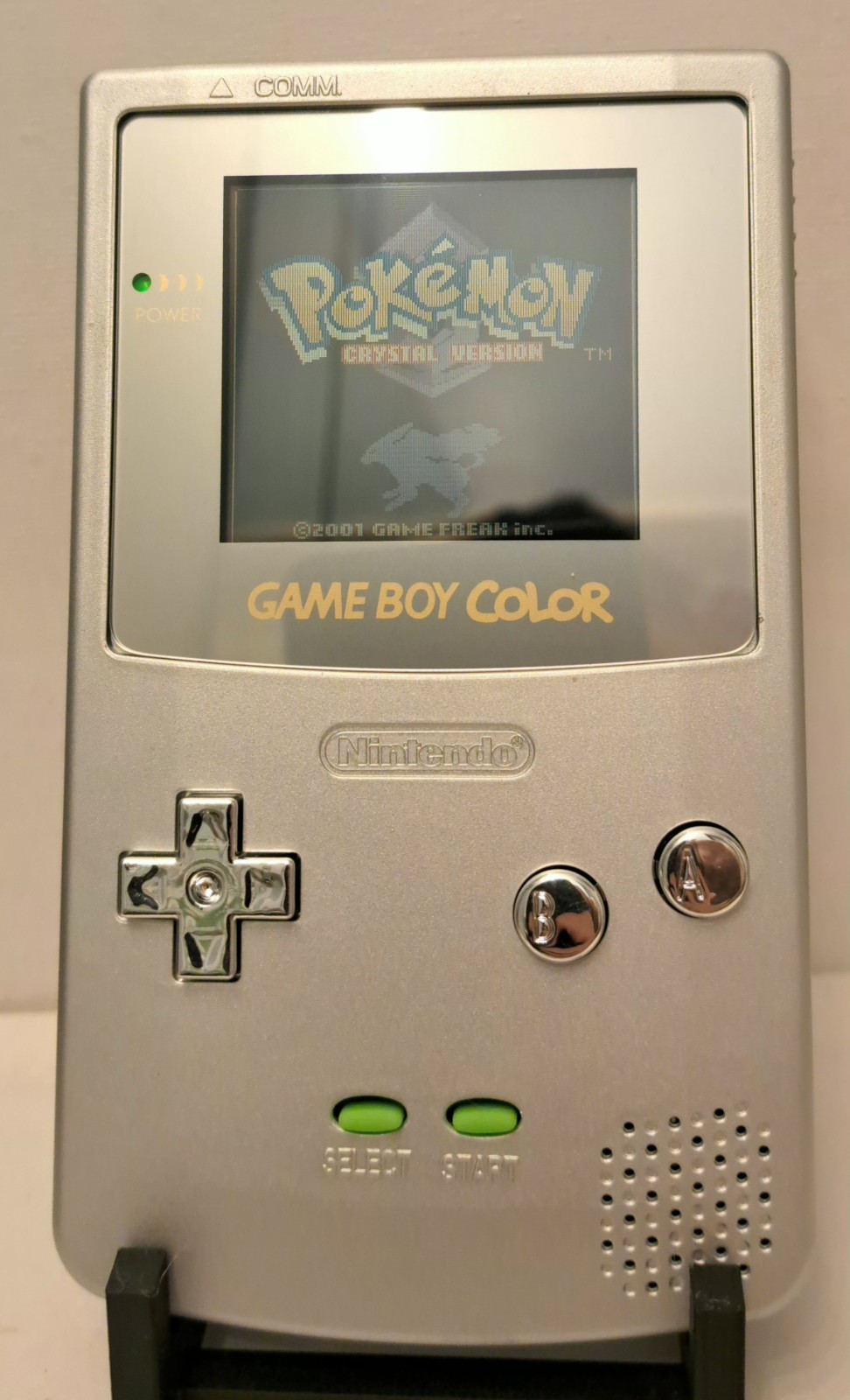 AUTHENTIC Nintendo GameBoy Color console – SILVER – Cleaned Tested SALE – Read