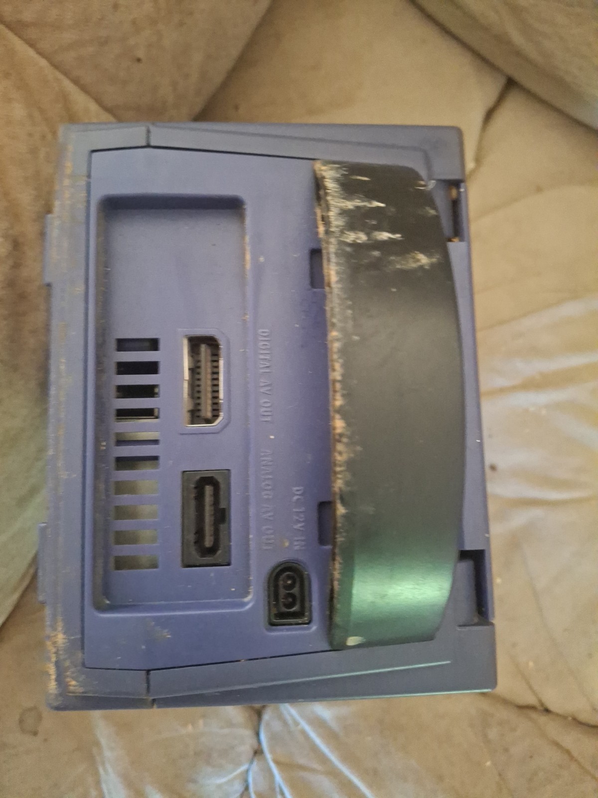 Read! Nintendo GameCube Console Indigo Purple DOL-001 USA Console Only Tested