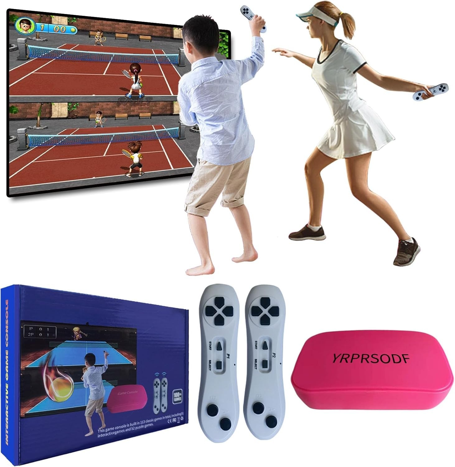 Fun & Interactive Game Console: 100+ Games, HD Output & Somatosensory Control