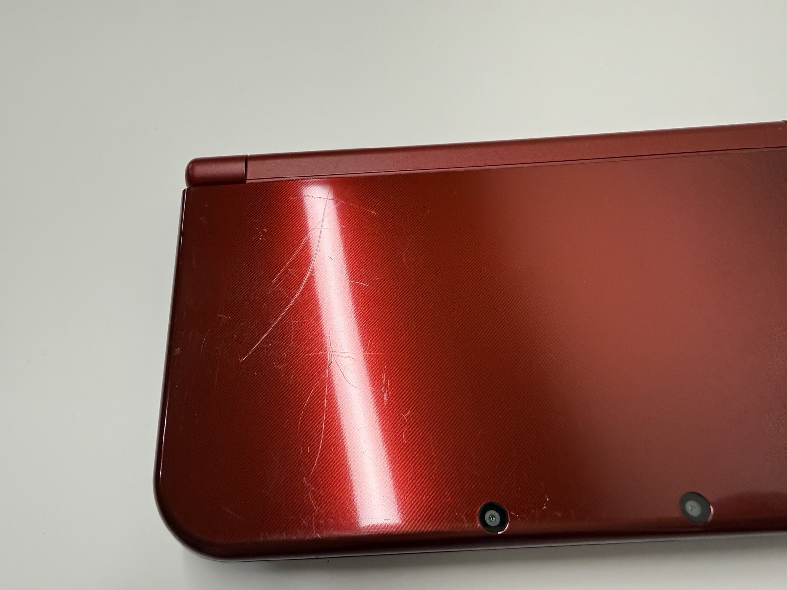 NICE! New Nintendo 3DS XL Red Console US Model – TOP IPS Tested W Charger Stylus