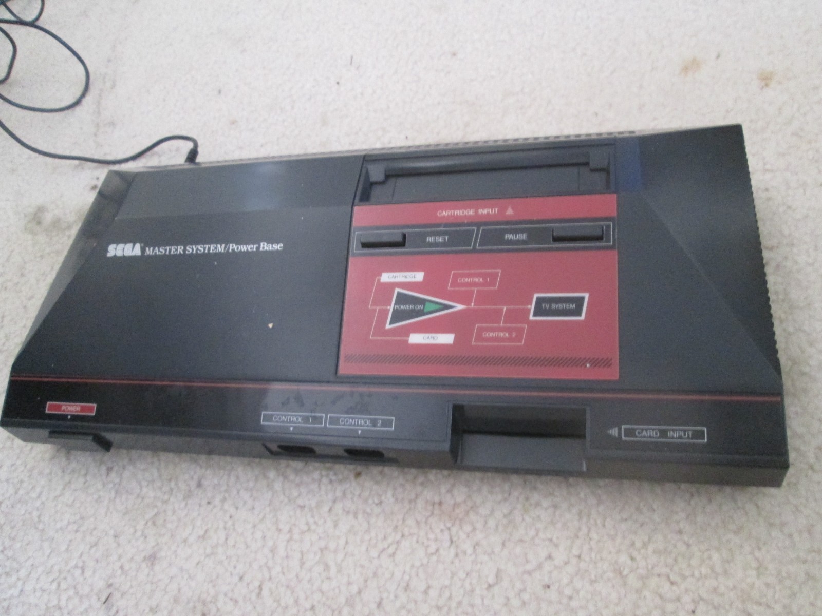 Sega Master System ( The Sega Base System ) Boxed , TESTED and WORKING Good Cond