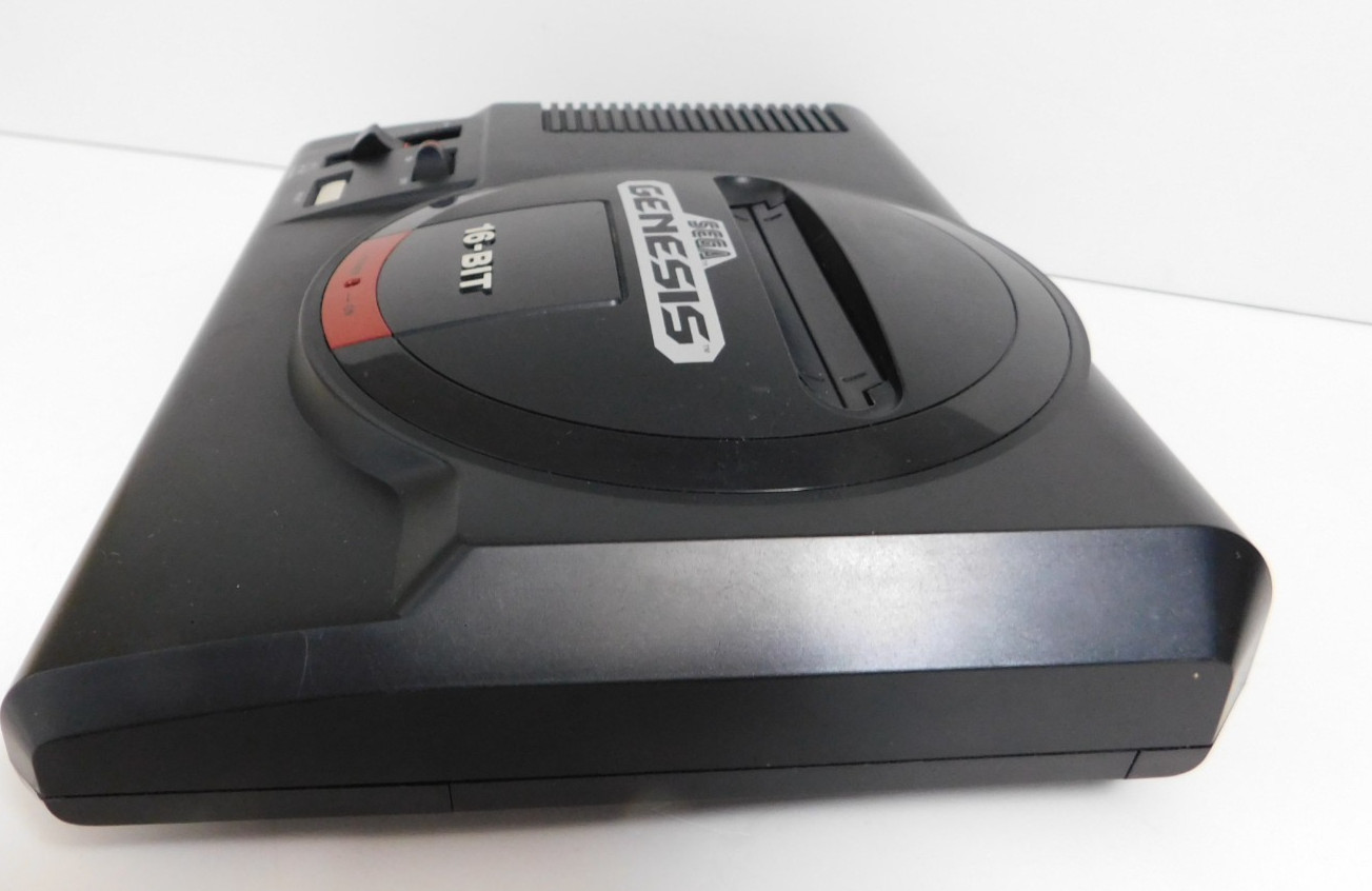 Sega Genesis Model 1601 System OEM Console Power & AV Cable Tested Working Good