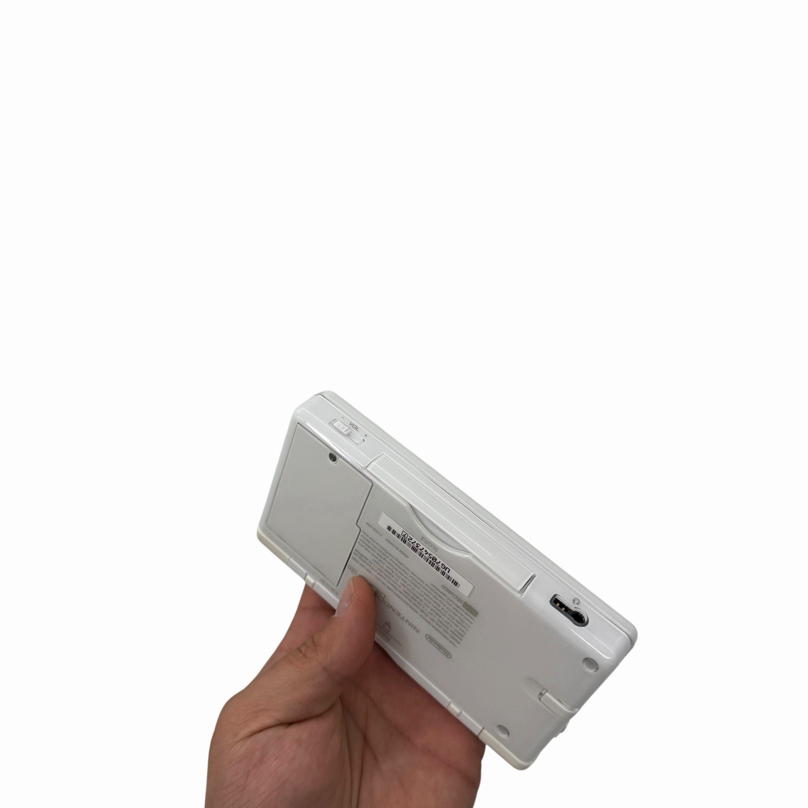 Nintendo DS Lite Handheld Console Polar White With Charger Manuals & Stylus