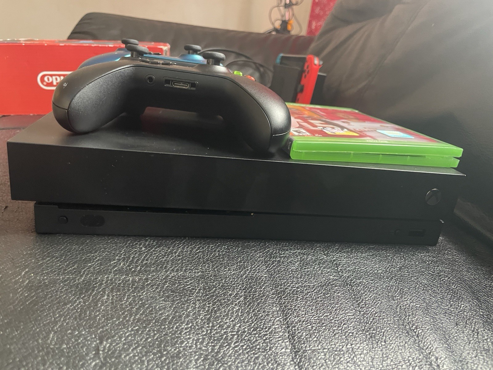 Xbox One X Console 2 Controllers, Power Cords, & Hdmi Cable. Adult Owned!!