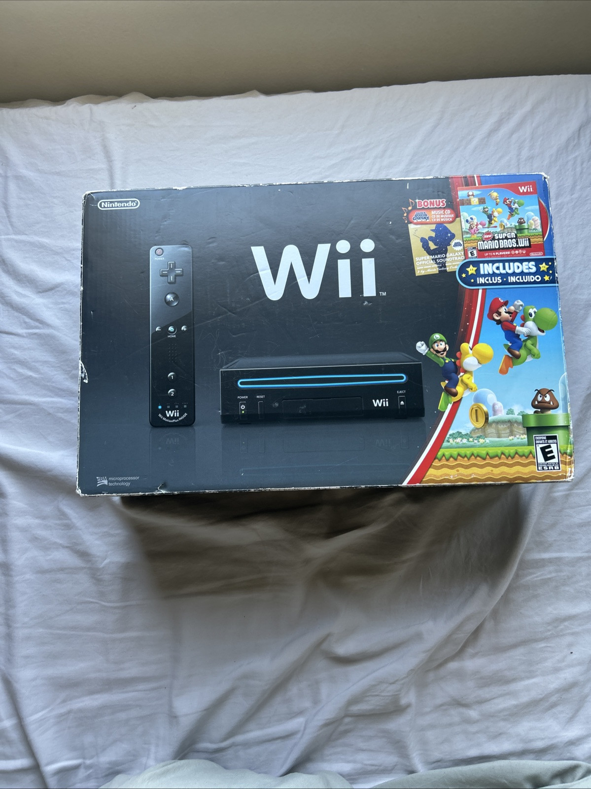 Nintendo Wii Black Console Plus Remote In Box Bundle (No Sports Or Resort Games)