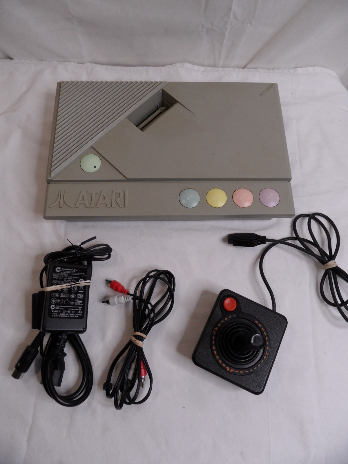 Atari XE XRGS Game System Console w/ Power Supply , Joystick, – Tested
