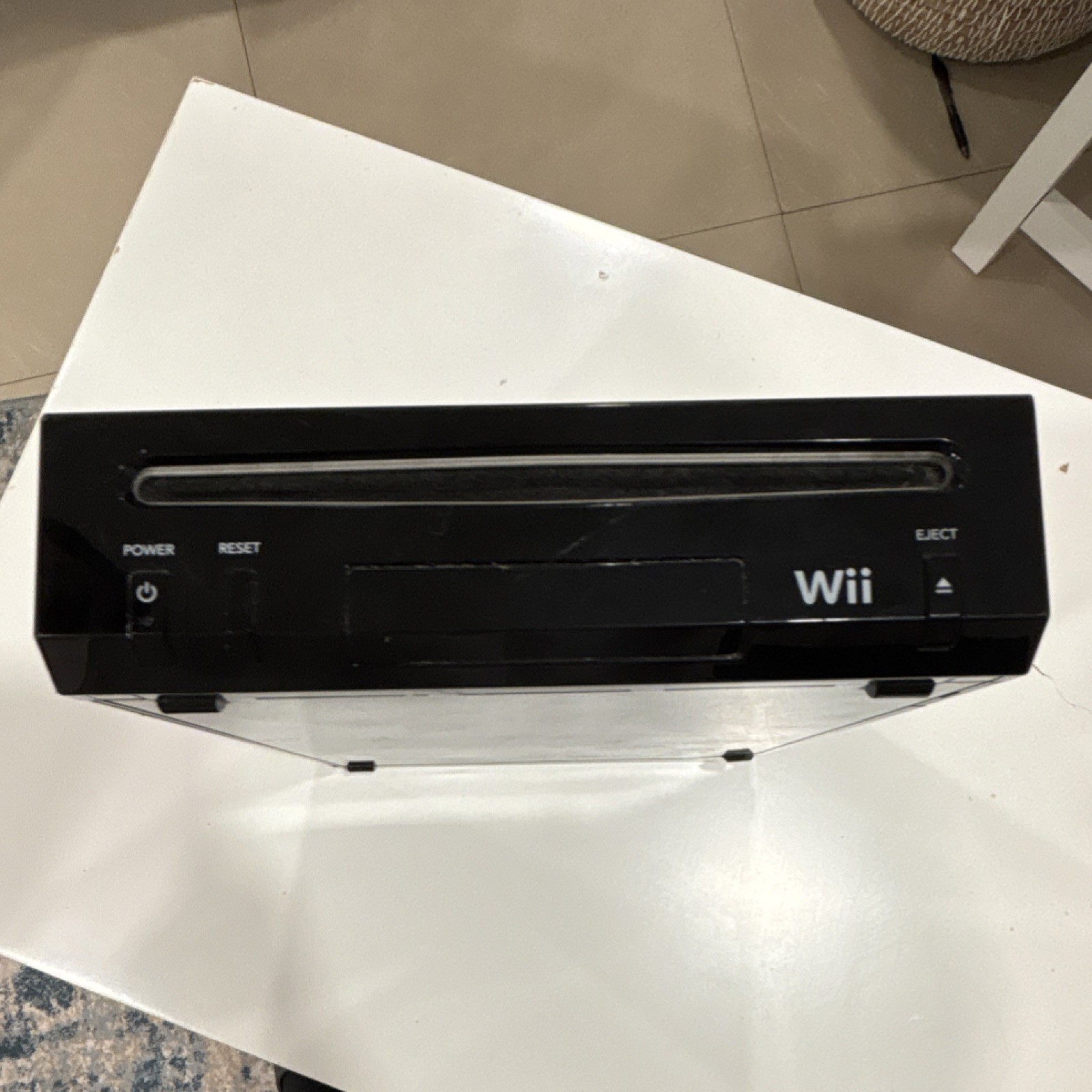 Nintendo Wii Black Console RVL-001 Wi-Fi Capability