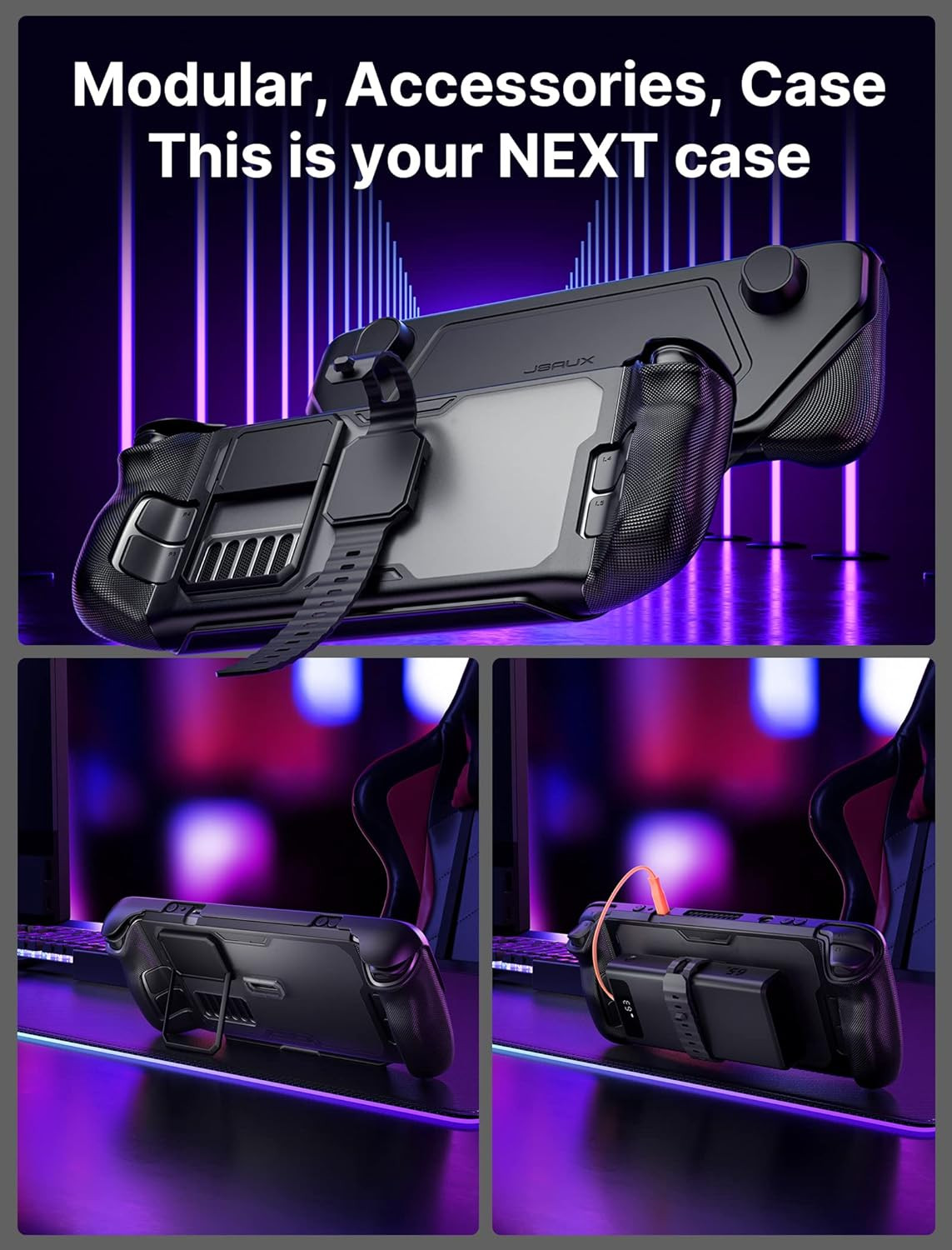 PC0104 Modcase Compatible with Steam Deck, Steam Deck Case Comprehensive Protect