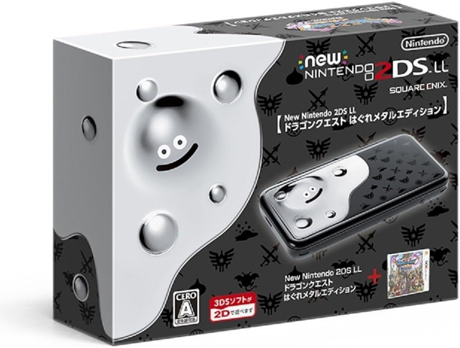 New Nintendo 2DS LL Dragon Quest Metal Slime Edition Console Test Working Japan