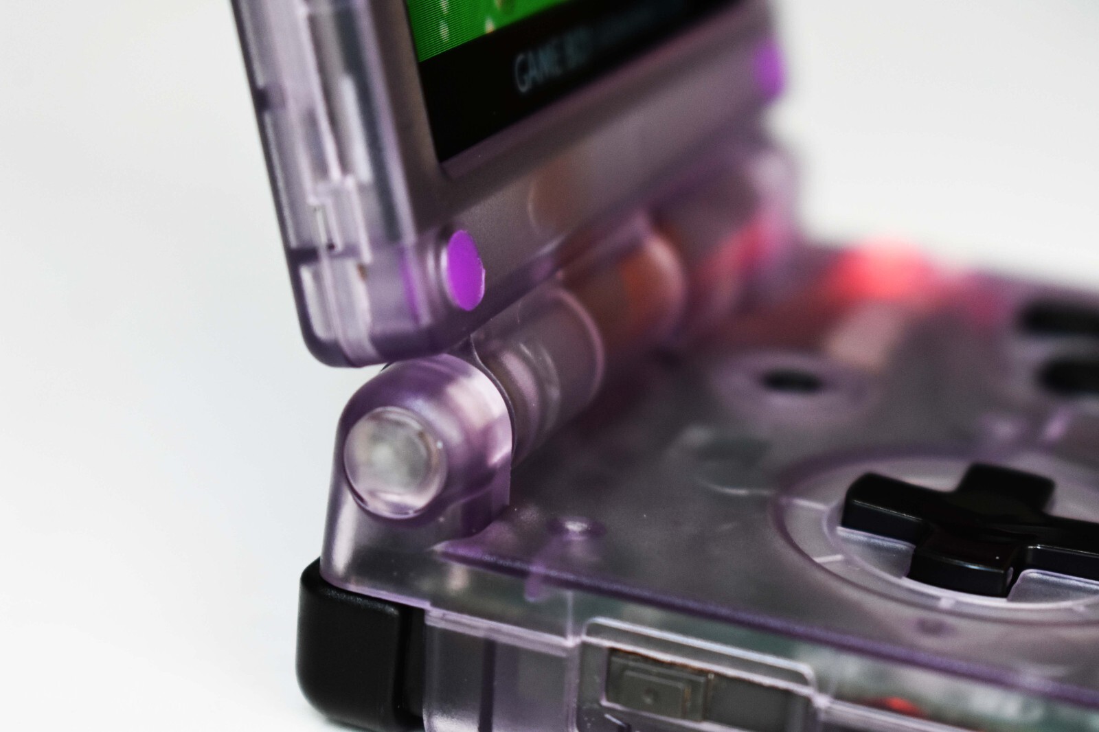Backlit IPS LCD GBAsp Mod Nintendo Gameboy Advance SP Atomic Purple