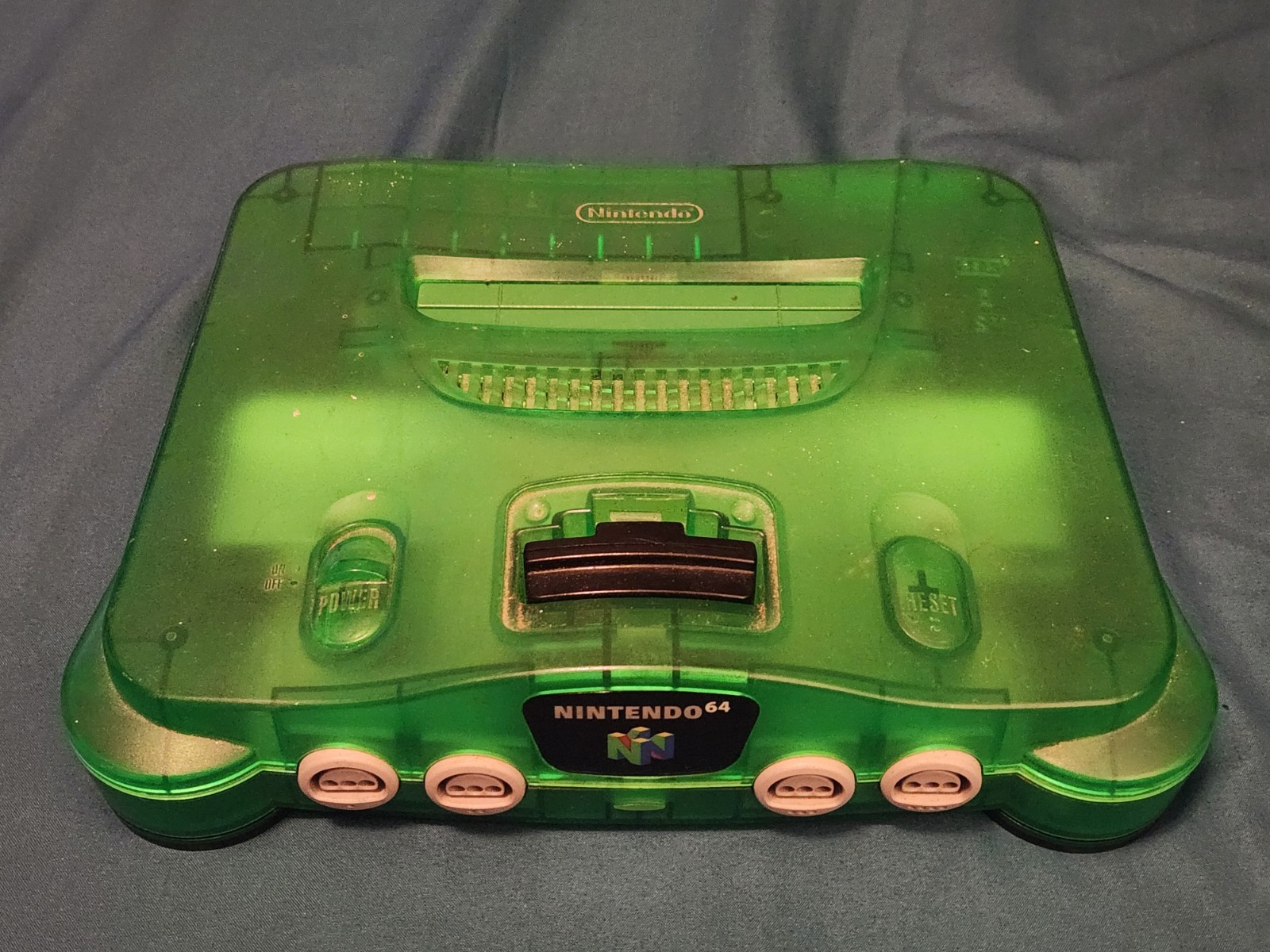 Authentic Nintendo 64 Jungle Green “Funtastic” Console tested and working!
