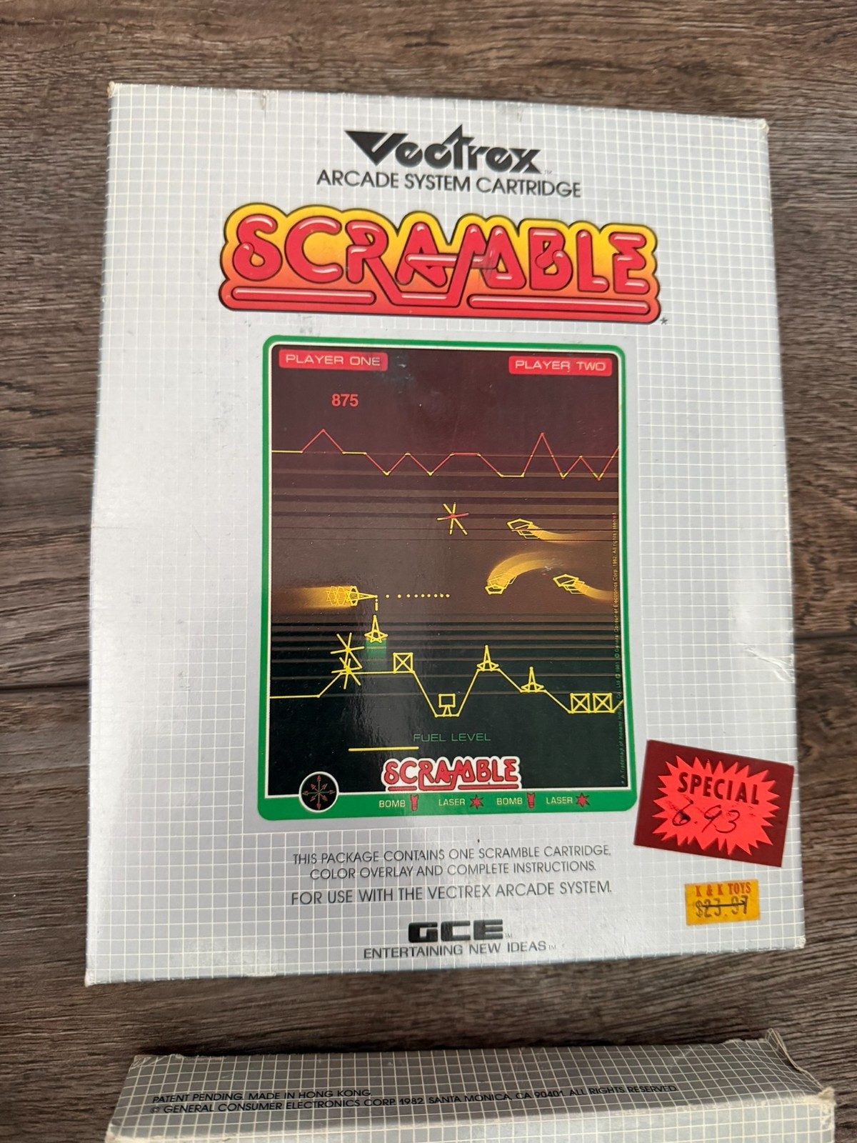 Vectrex HP 3000 Arcade System Console w/Controller 7 Games + Box TESTED