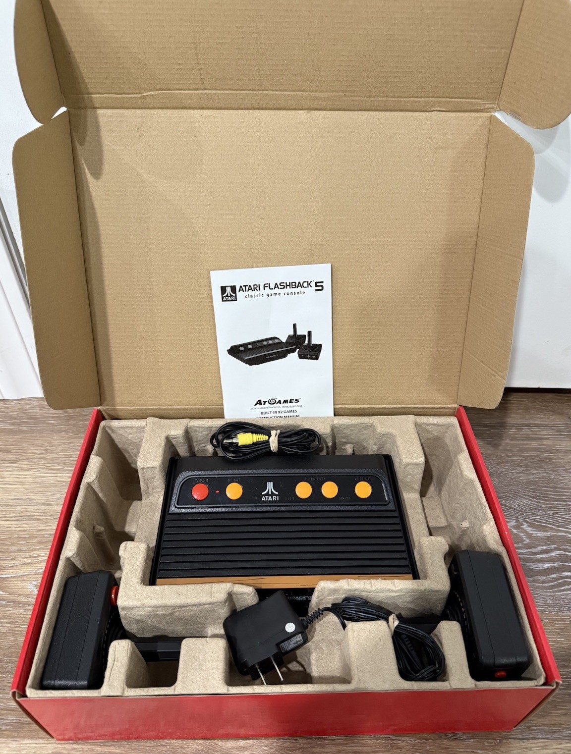 Atari Flashback 5 Black Classic Video Game Console 2 Wireless Controller Tested