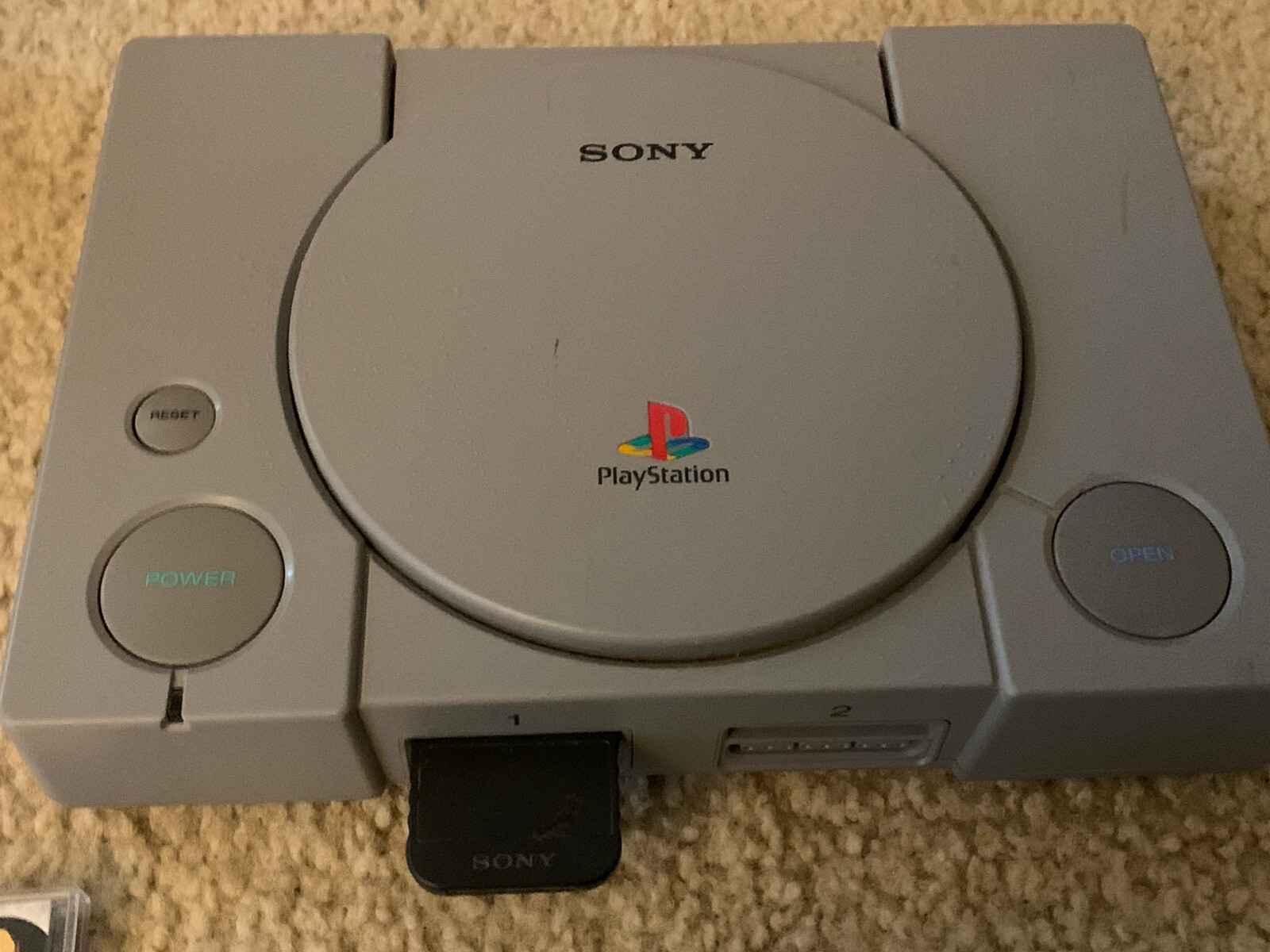 Sony PlayStation 1 Launch Edition Home Console – Gray. 8 Scratch Free Games