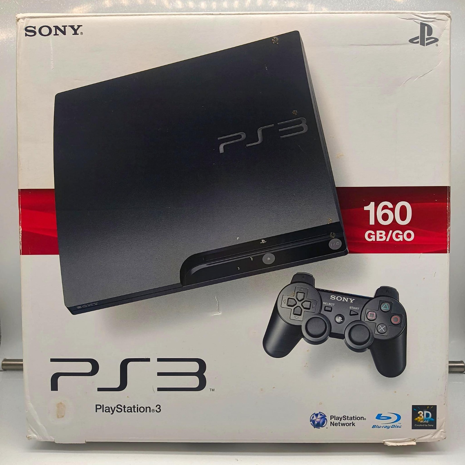 SONY PS3 PLAYSTATION 3 160GB SLIM CECH-3004A CONSOLE + ACCESSORIES – COMPLETE